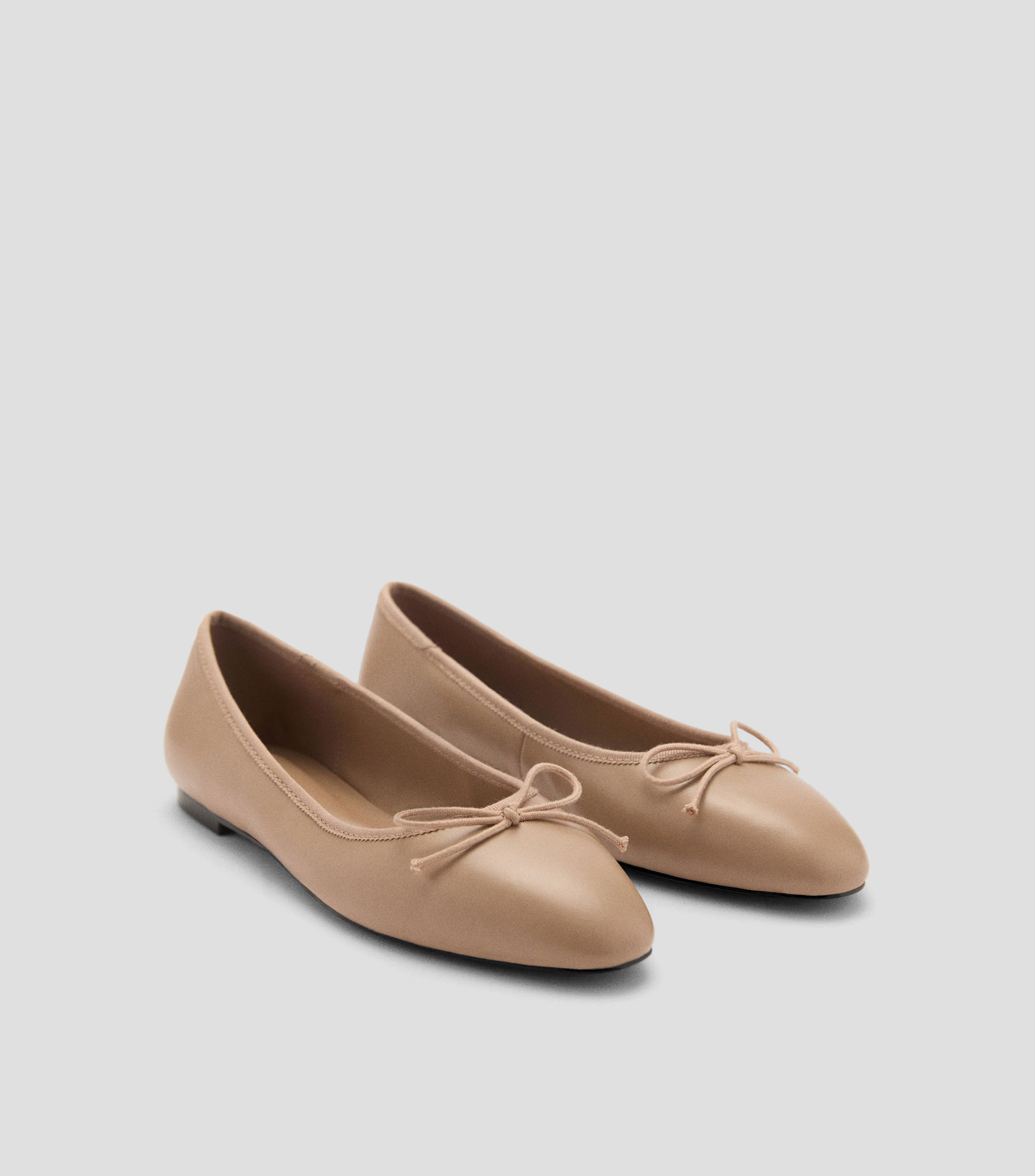 Flats en Piel con lazo Mujer