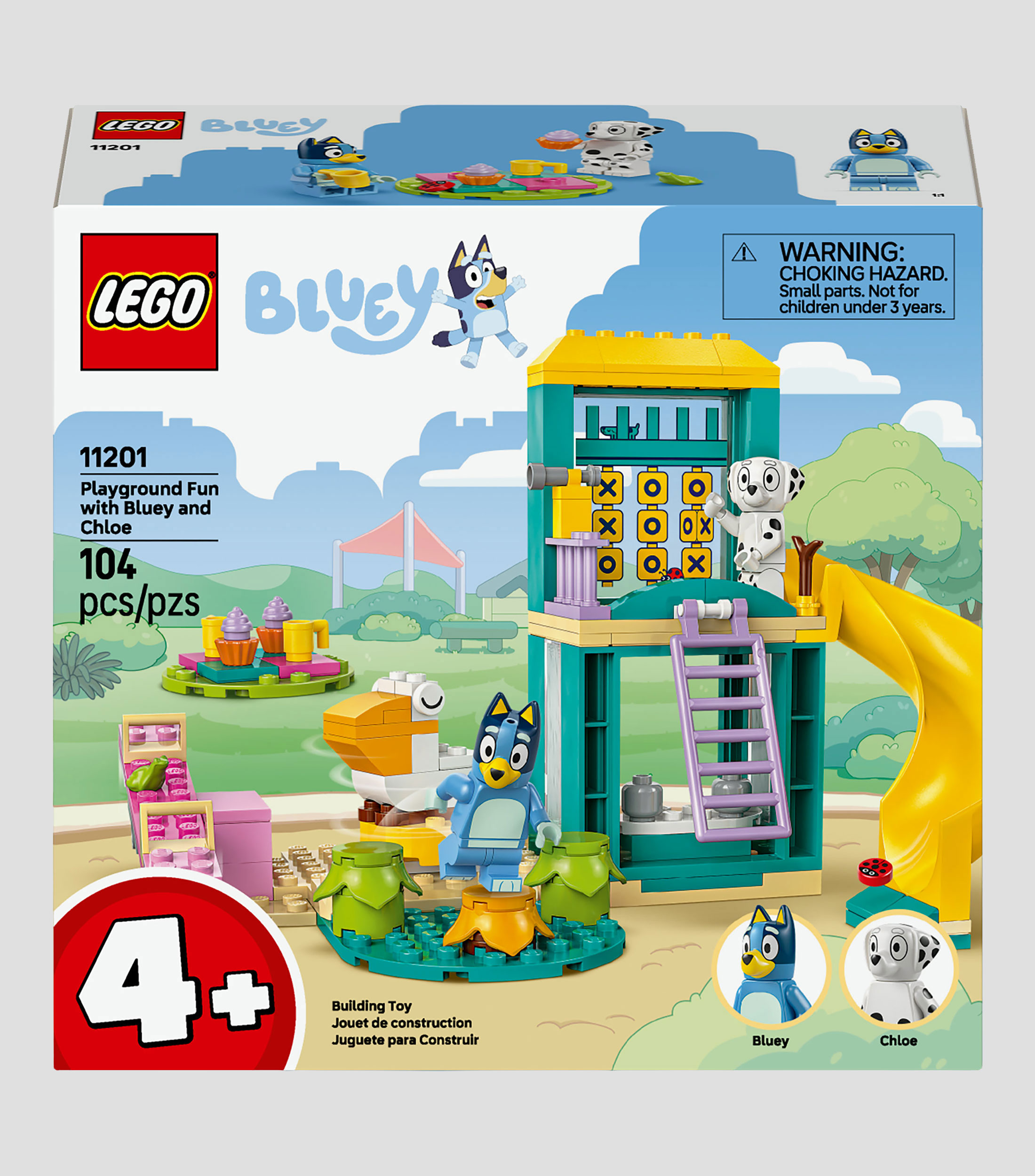 Lego Bluey, Diversión en el Parque de Juegos con Bluey y Chloe