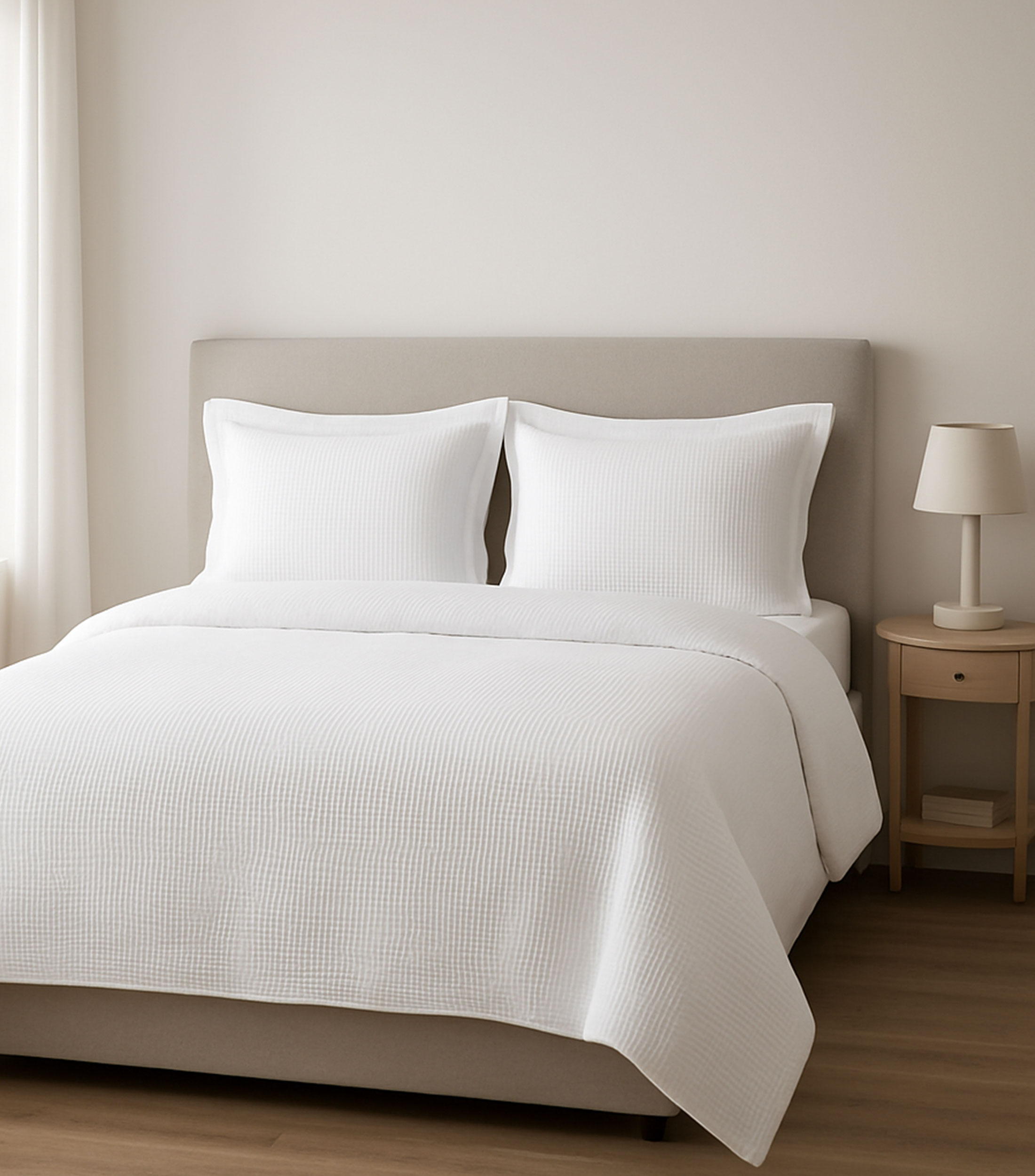 Funda para Almohada estándar en Algodón, Blanca