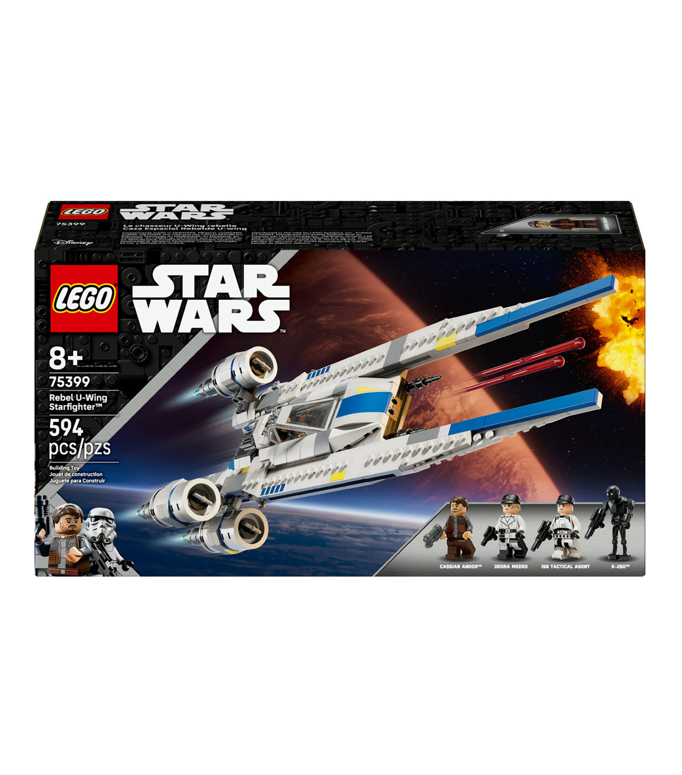 Lego Star Wars Andor Caza Espacial Rebelde Uwing 75399