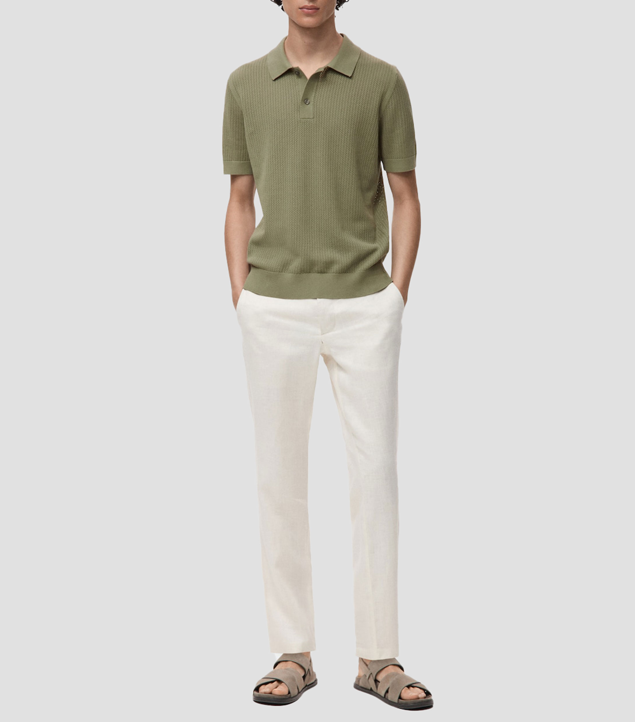 Playera tipo Polo de manga corta Hombre