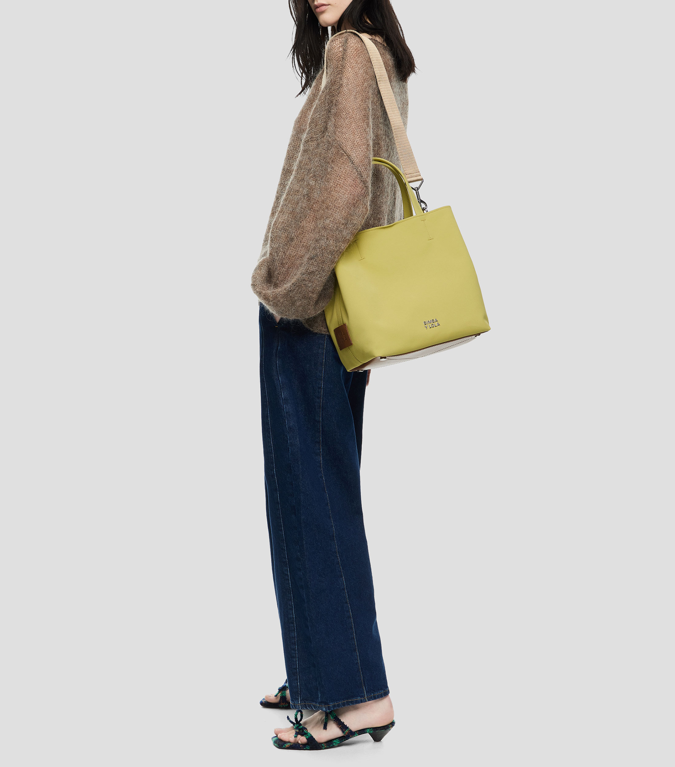 Bolsa chihuahua grande nylon pistacho Mujer