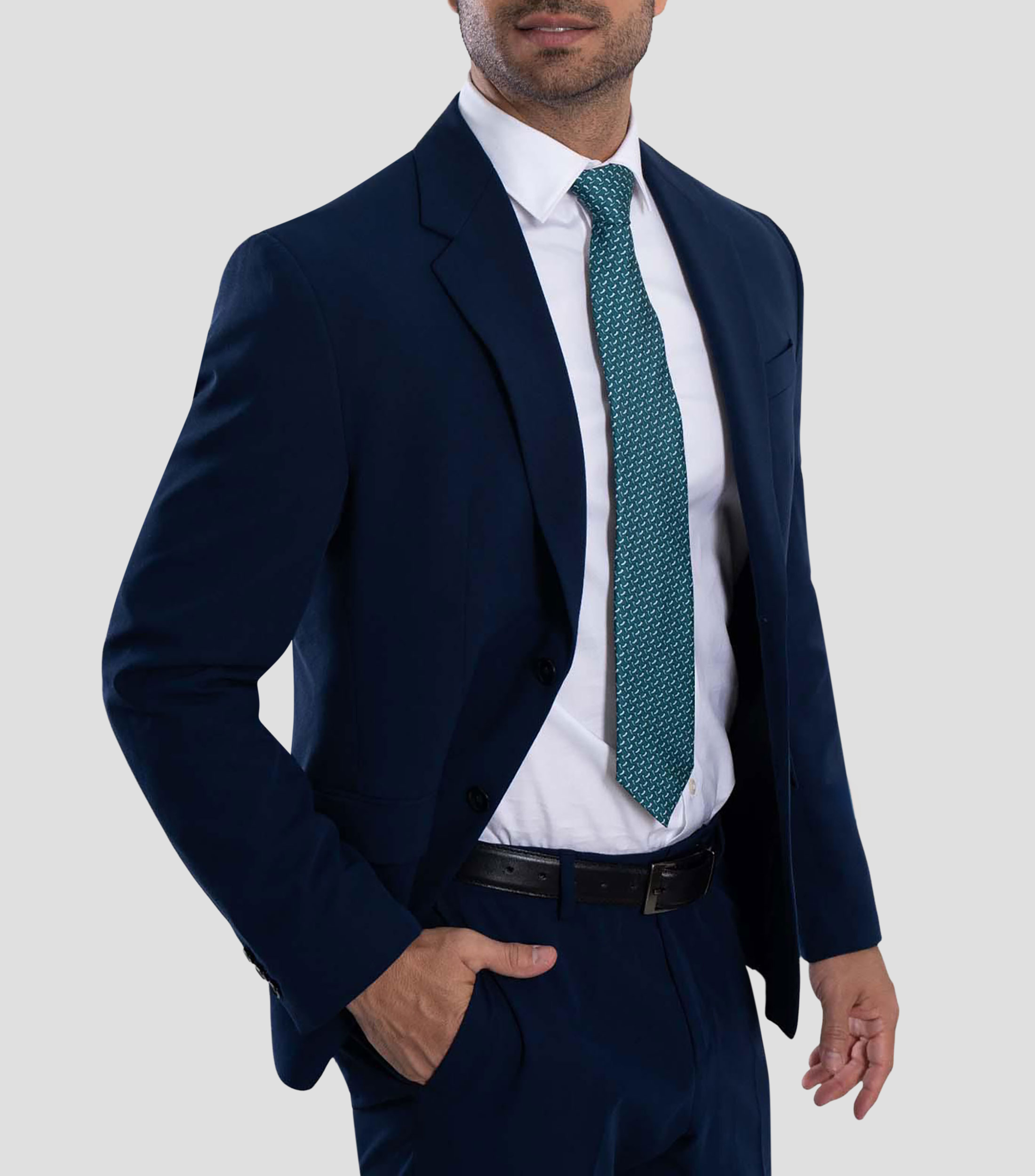 Corbata ancha de seda con estampado Chiles de México