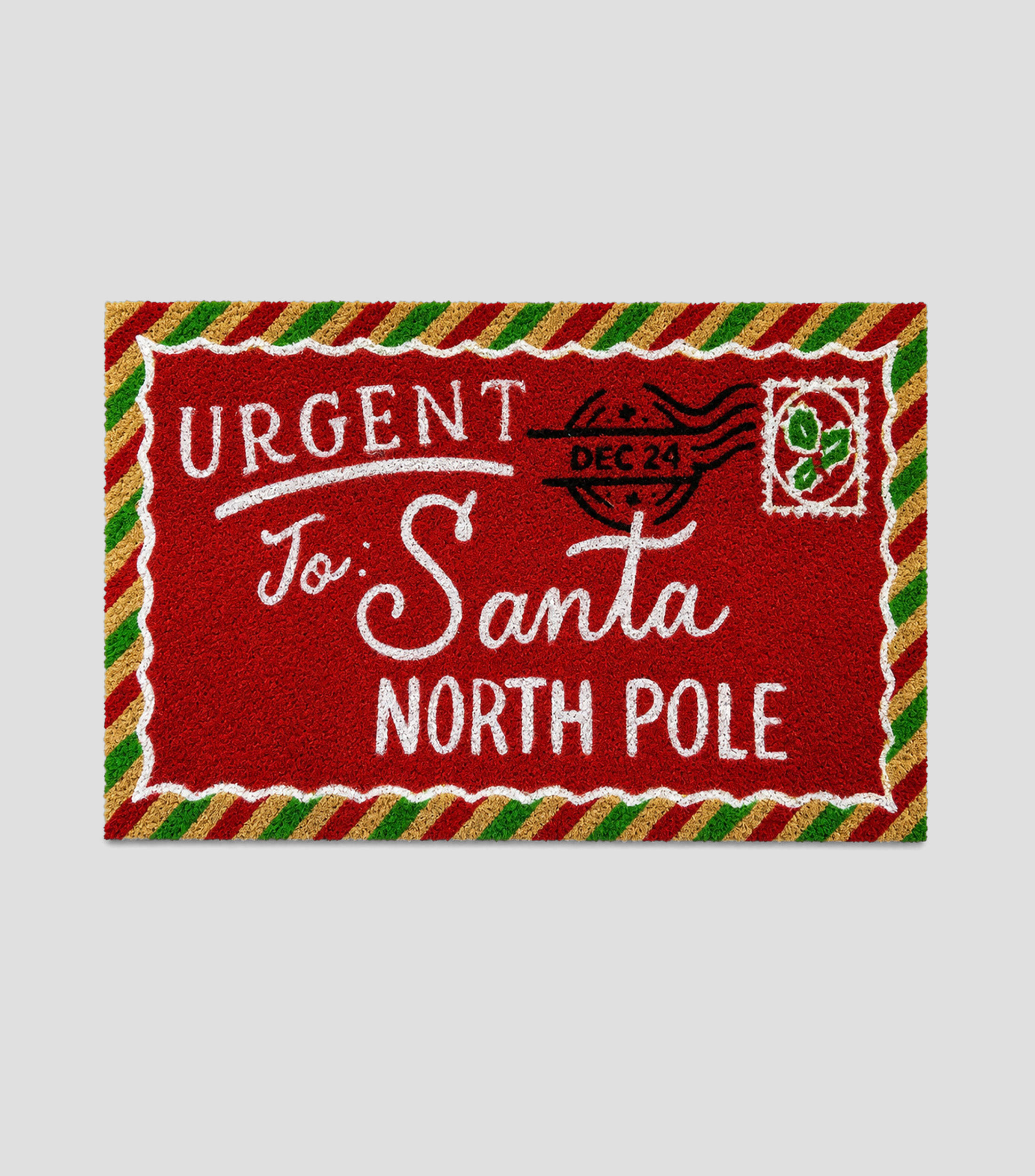 Tapete decorativo Carta a Santa en material sintético 45 x 75 cm