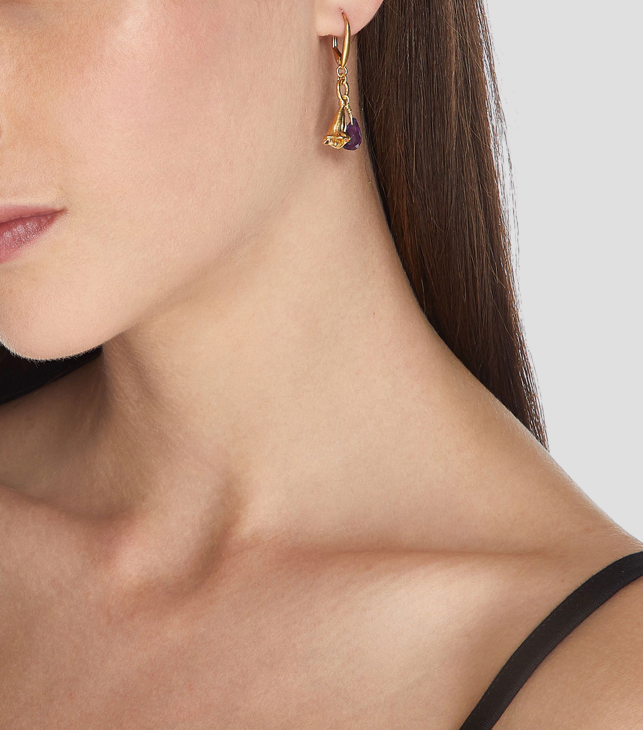 Pendientes flor de Jacaranda Mujer