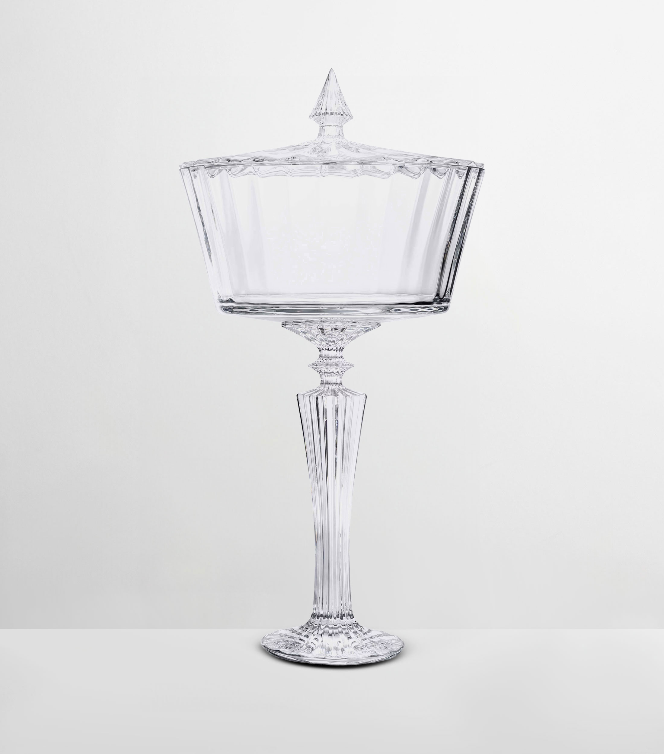 Bombonera alta en Cristal