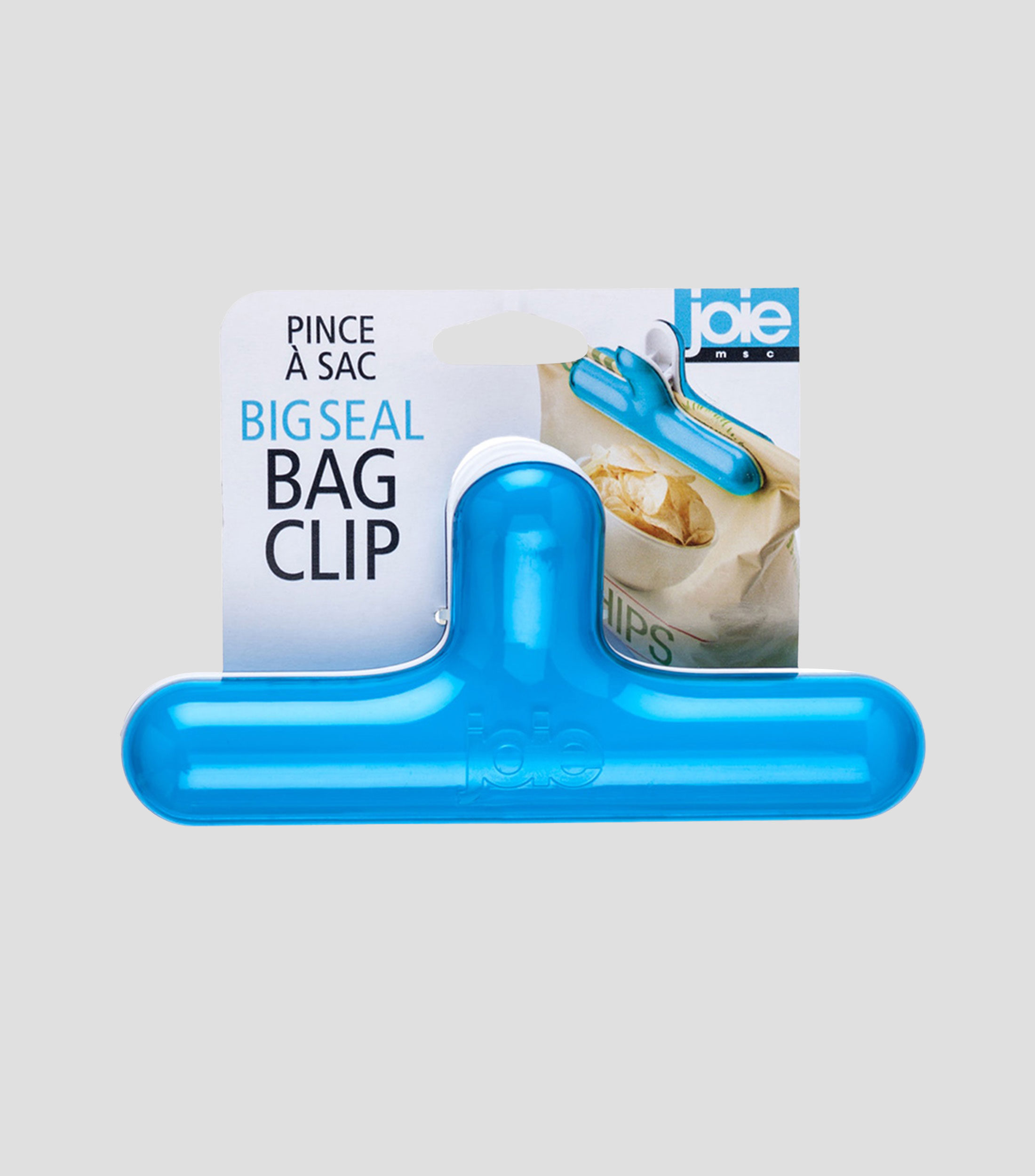 Clip para bolsa azul
