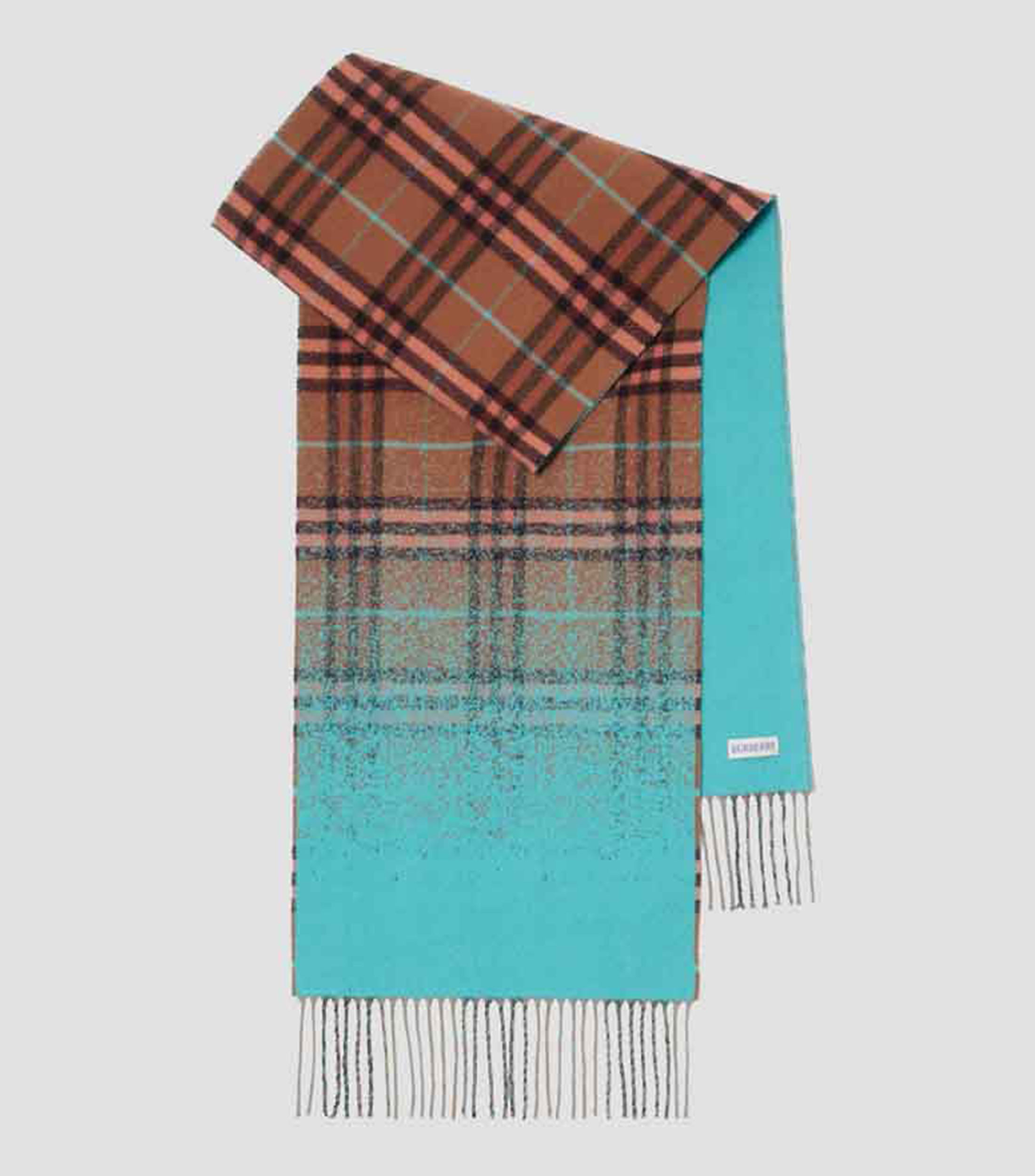 Bufanda en cachemir con cuadros check Unisex