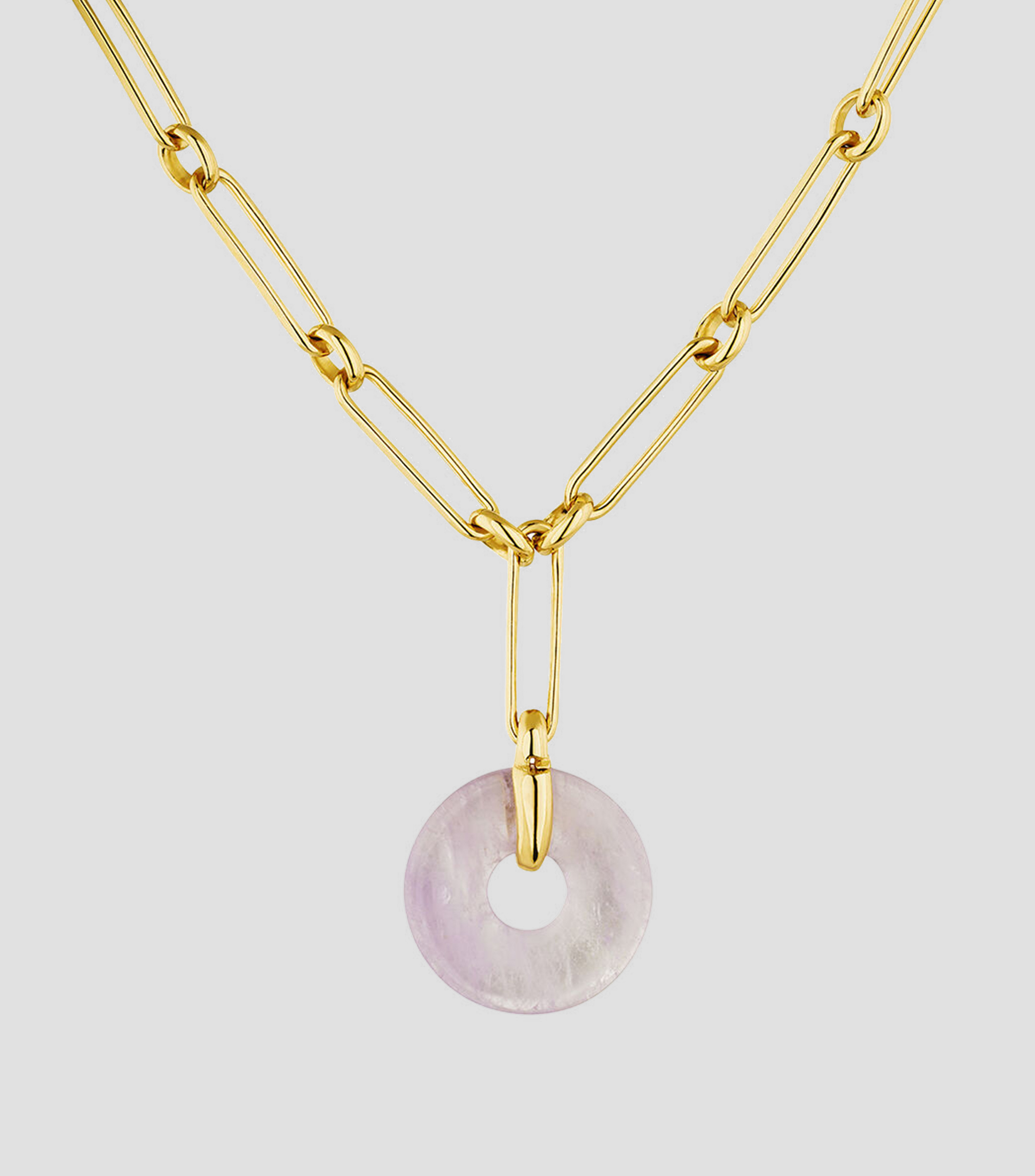 Collar en plata Donkie Amethyst Mujer