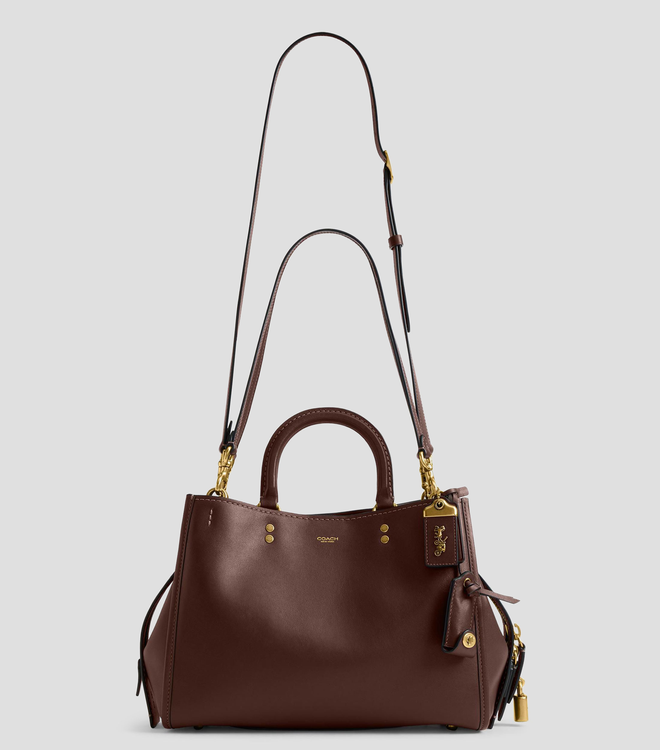 Bolsa shoulder en piel lisa Mujer