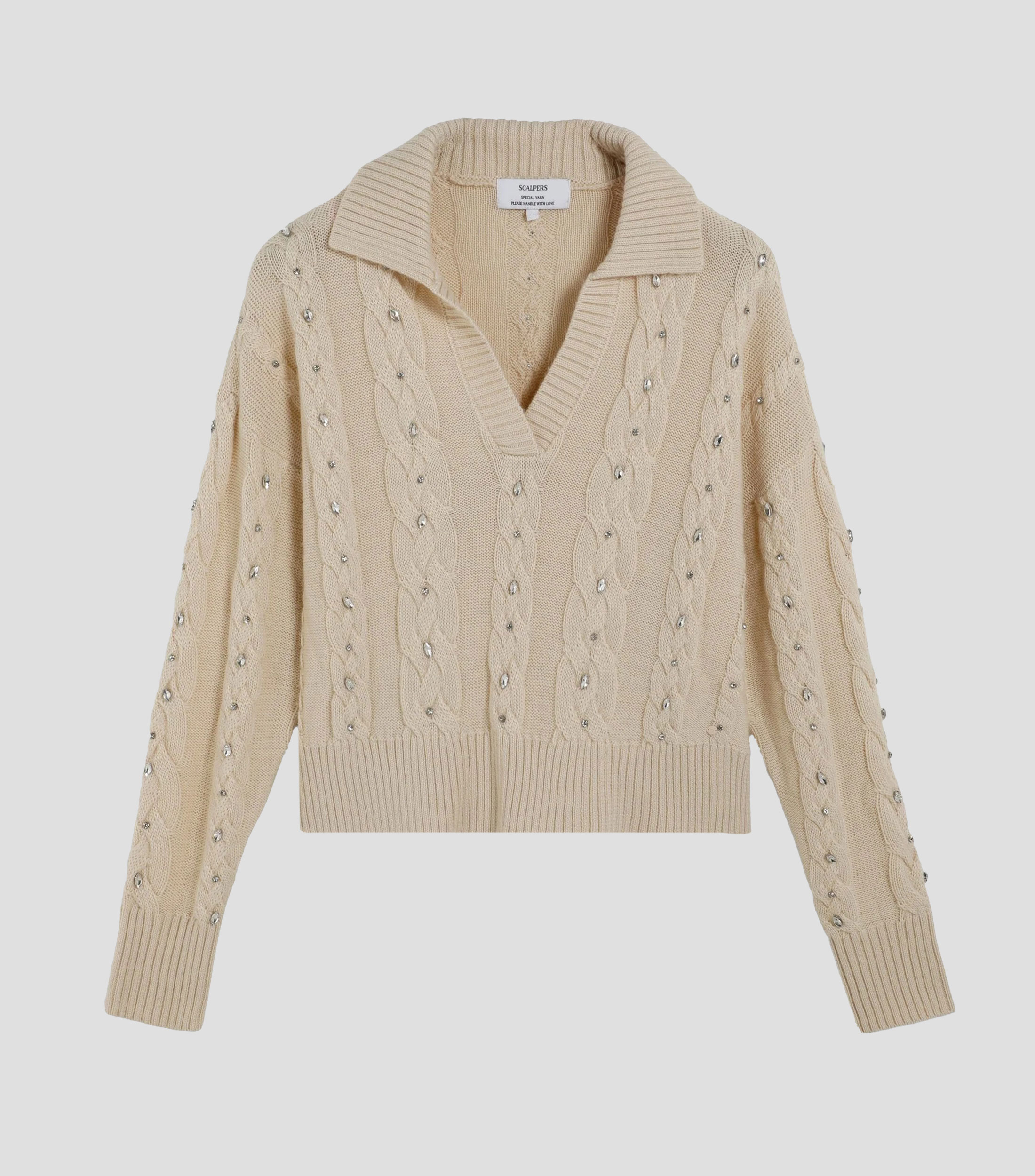 Suéter de cuello polo Mujer