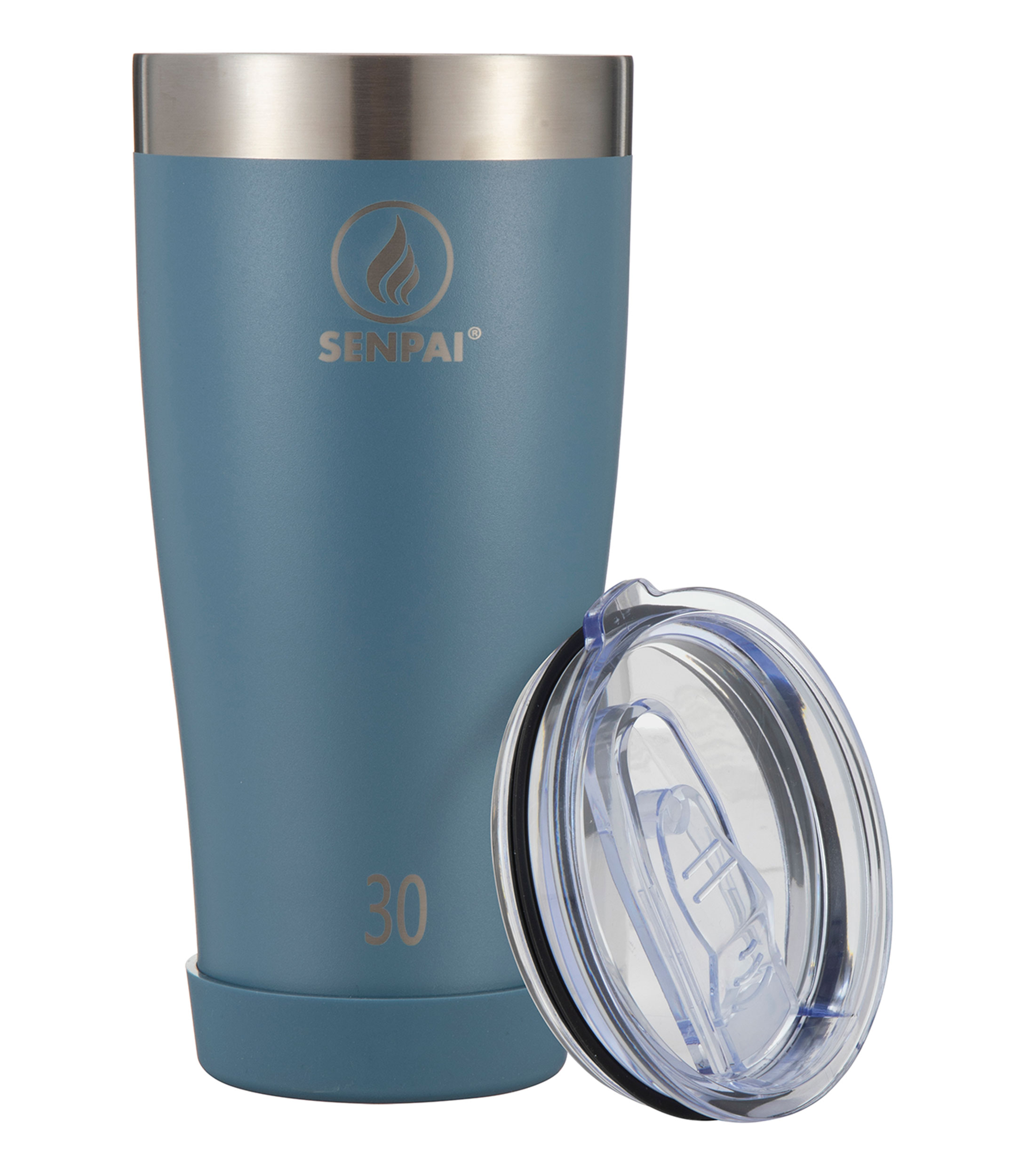 Vaso con tapa cobalto 887 ml