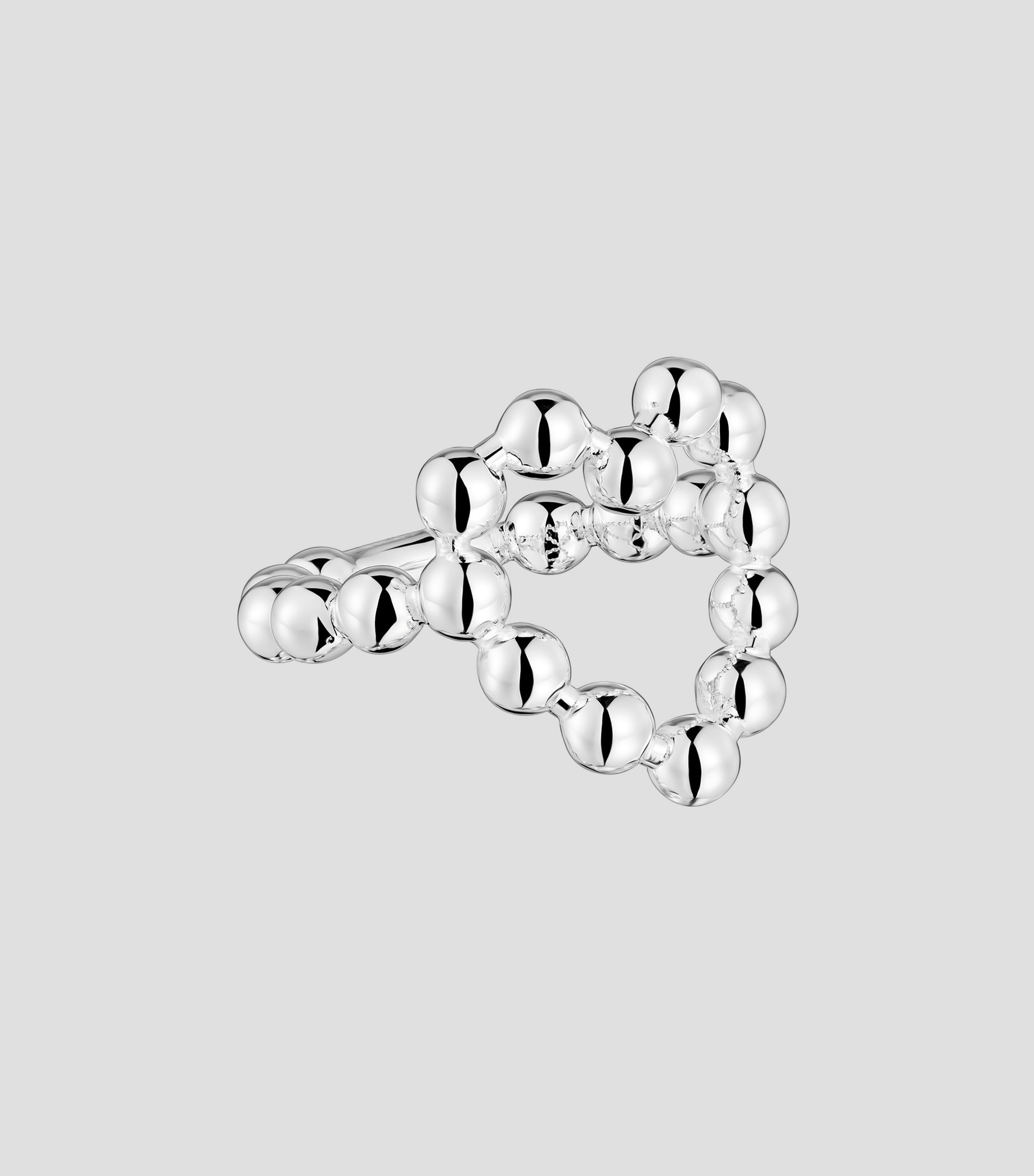 Anillo en plata corazón Mujer