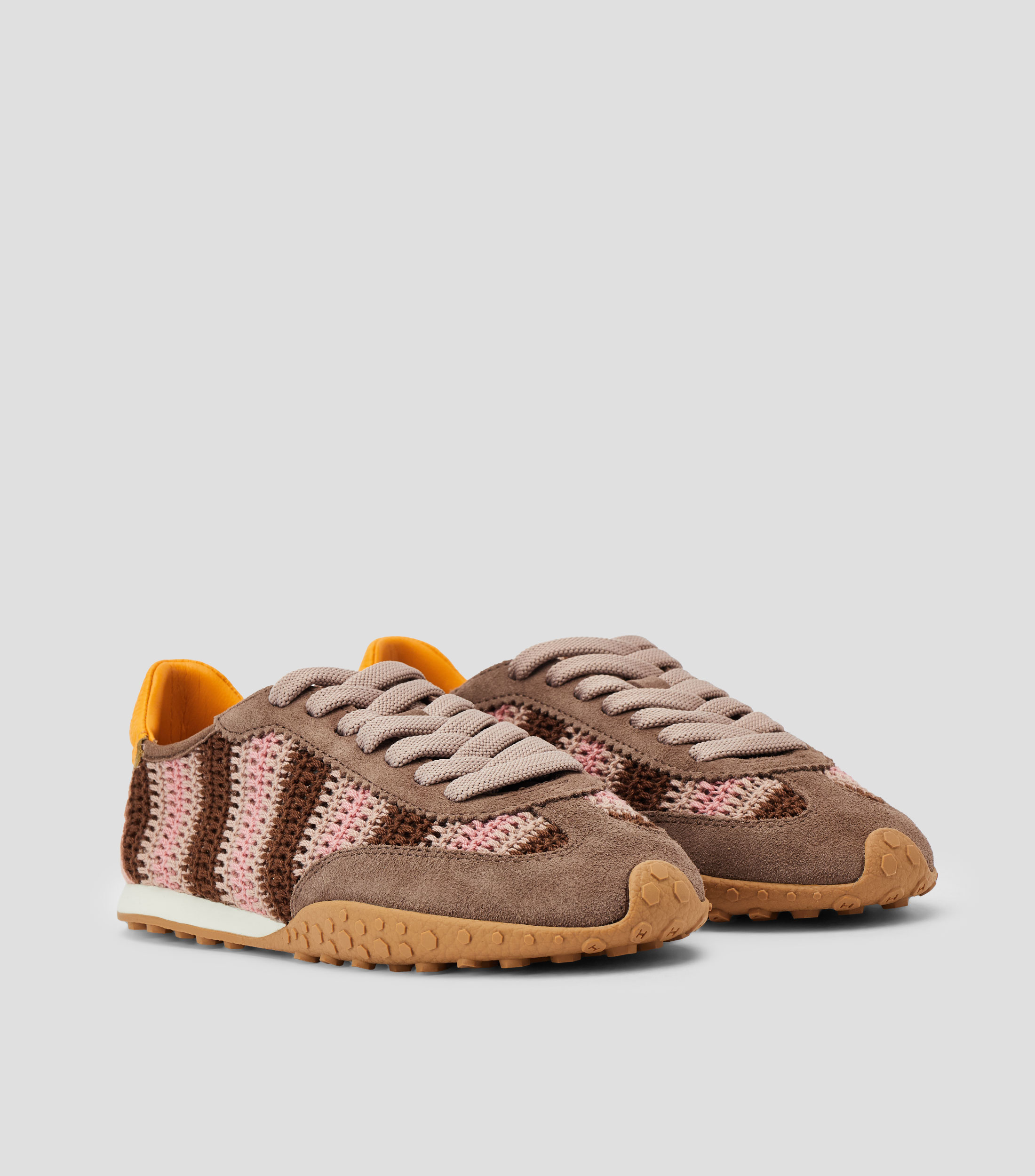Tenis casuales Bridge Woven en textil y piel Mujer