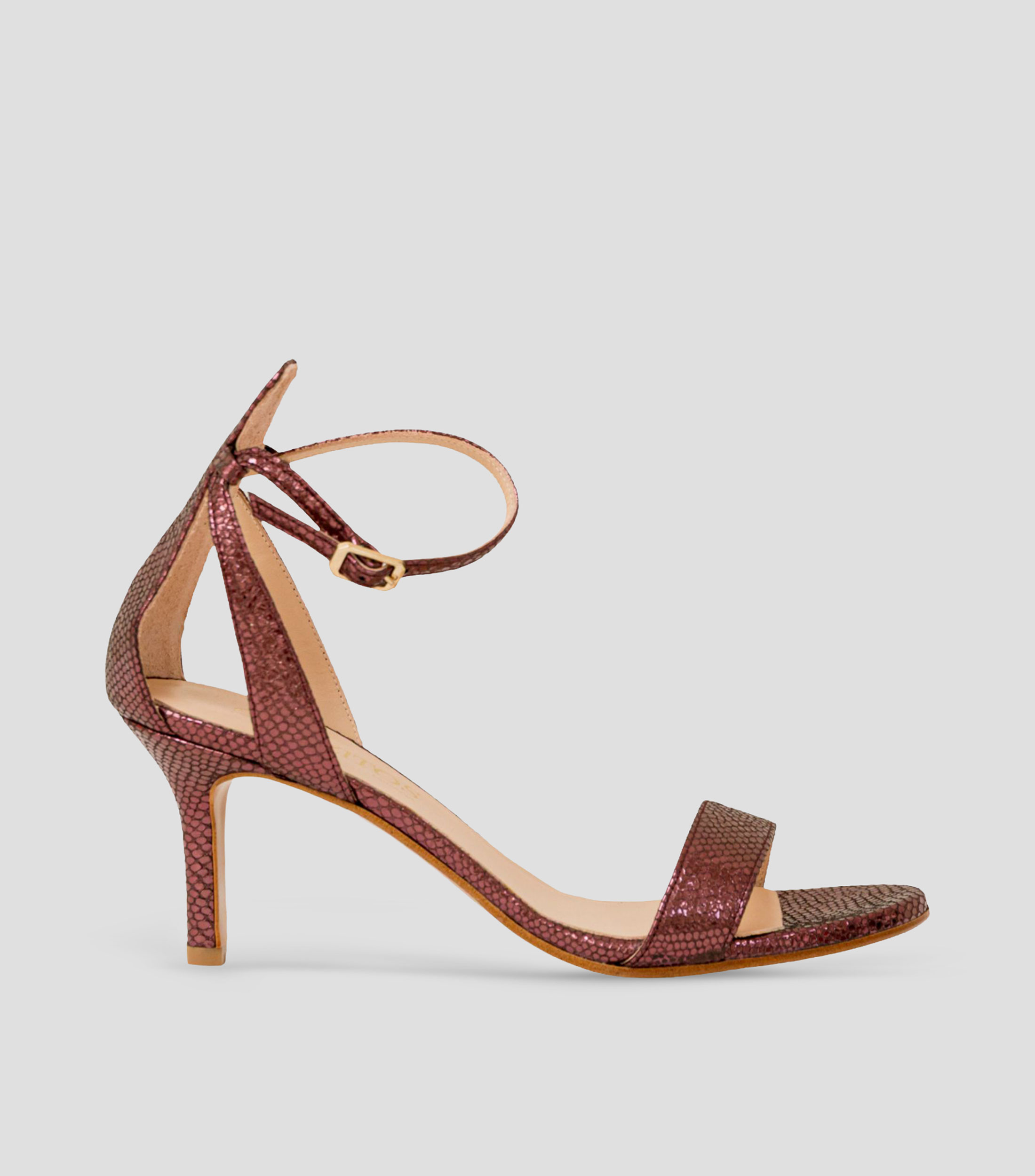 Sandalias con tacón medio delgado Ginebra Mujer