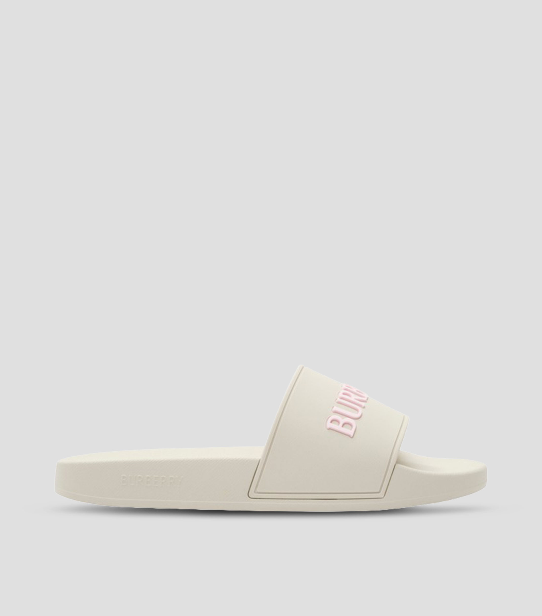 Sandalias planas con logotipo Mujer