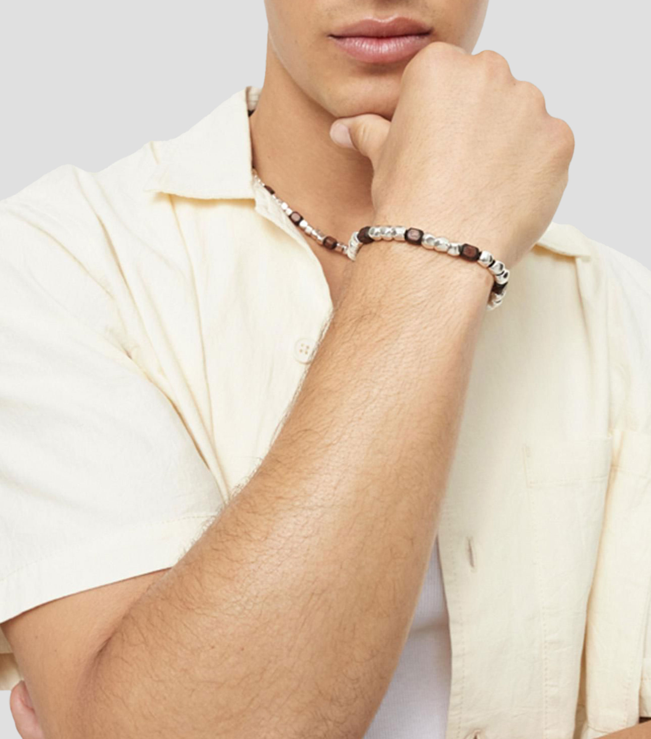 Pulsera con madera Hombre