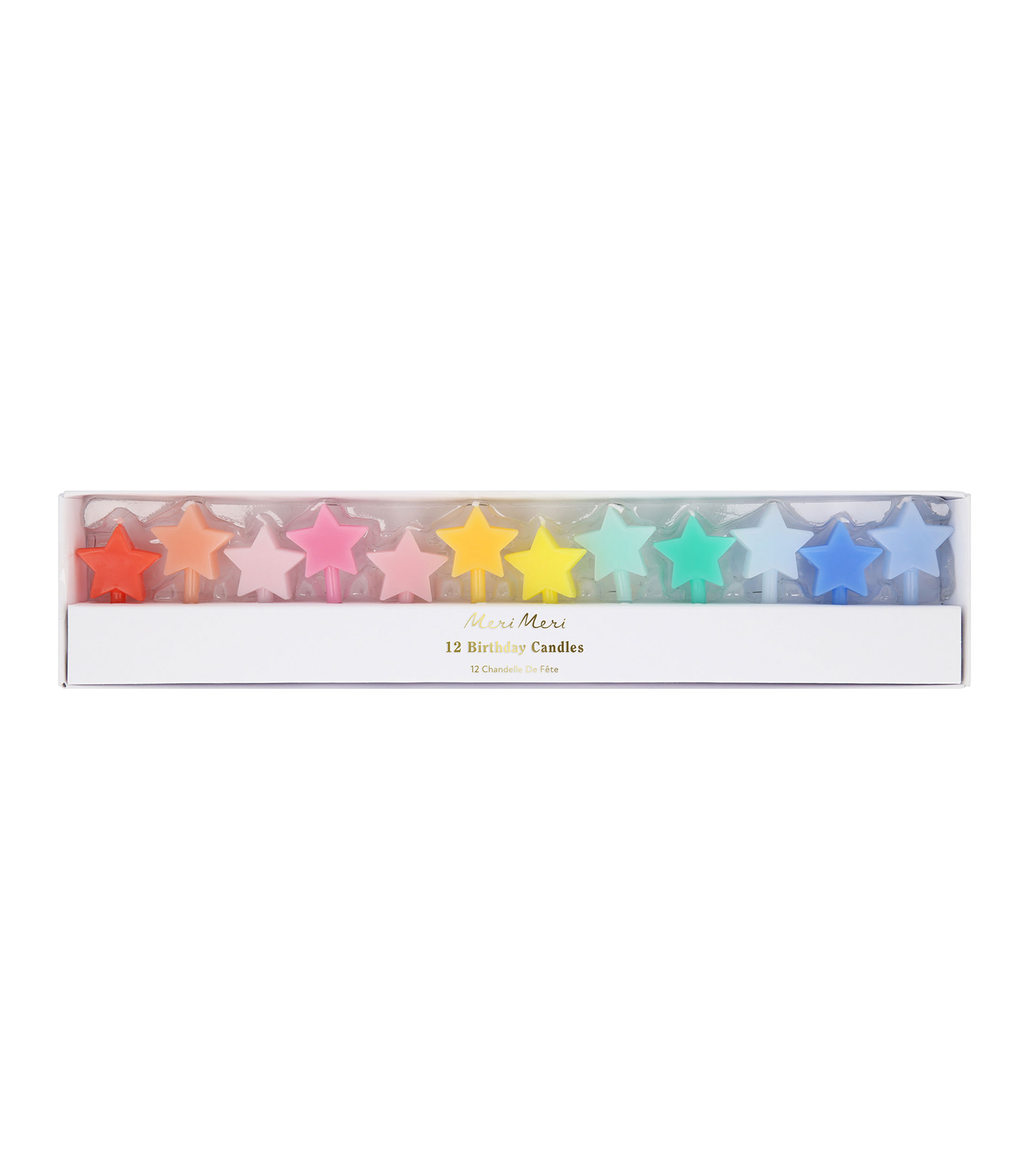 Set 12 Velas de Cumpleaños Estrellas