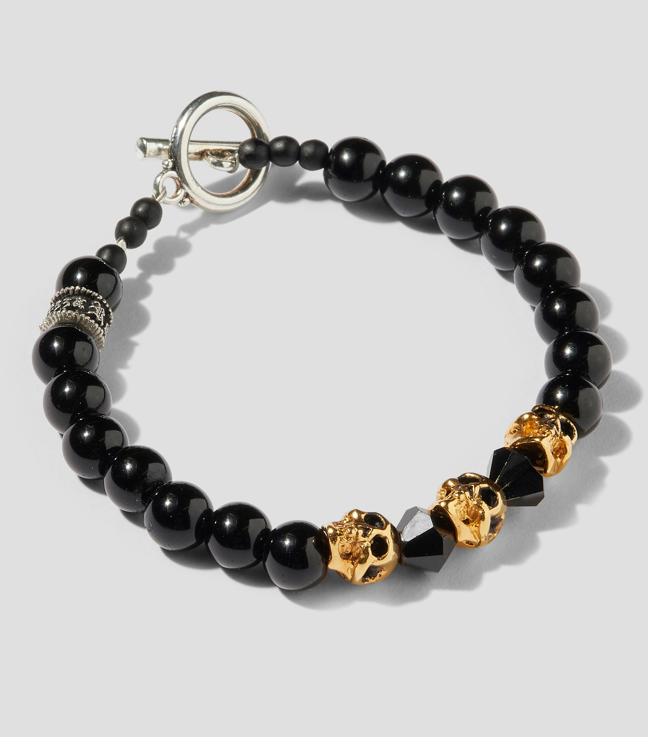 Pulsera con 3 cráneos Hombre
