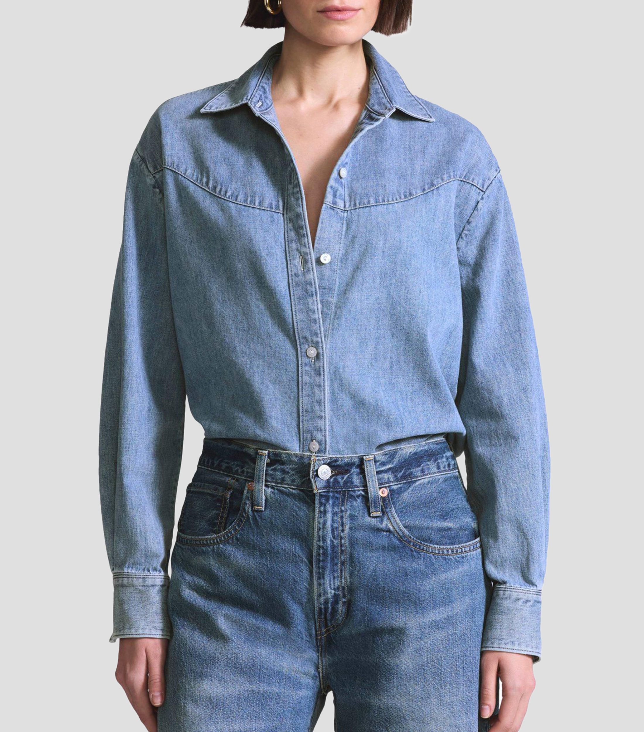 Camisa Rider Mezclilla Japonesa Premium Blue Tab Levi's Mujer
