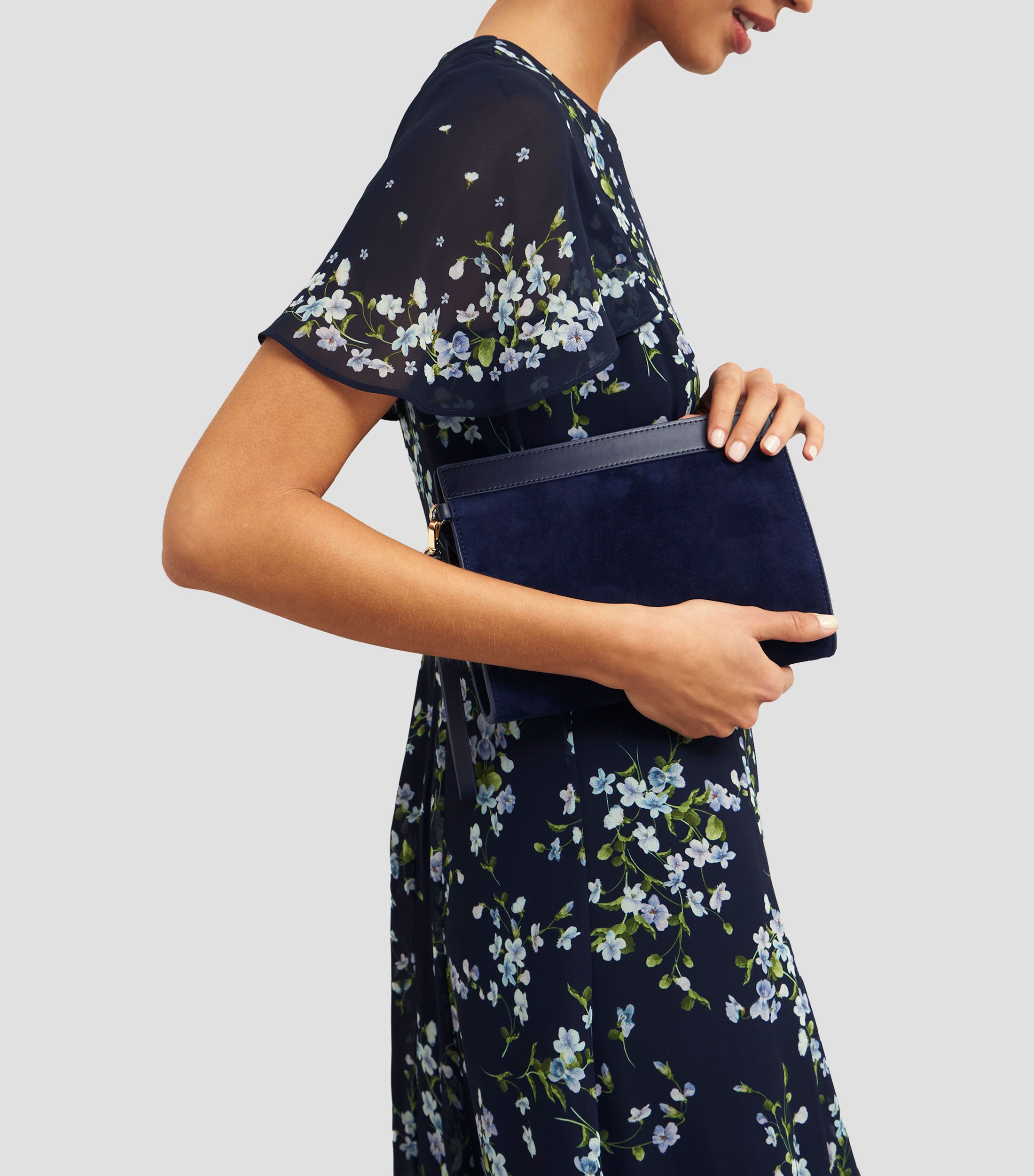 Bolsa Wristlet en piel Mujer
