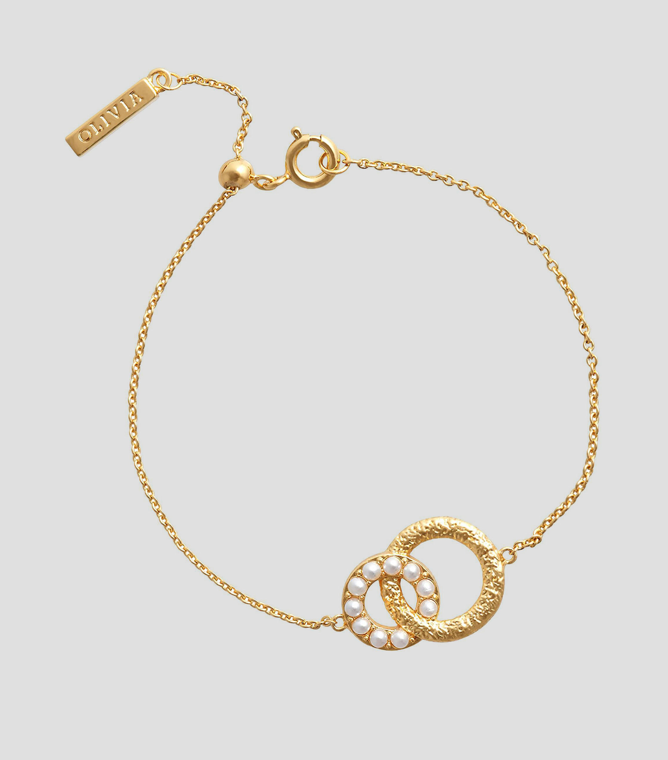 Pulsera con dije de aros entrelazados Classics Mujer