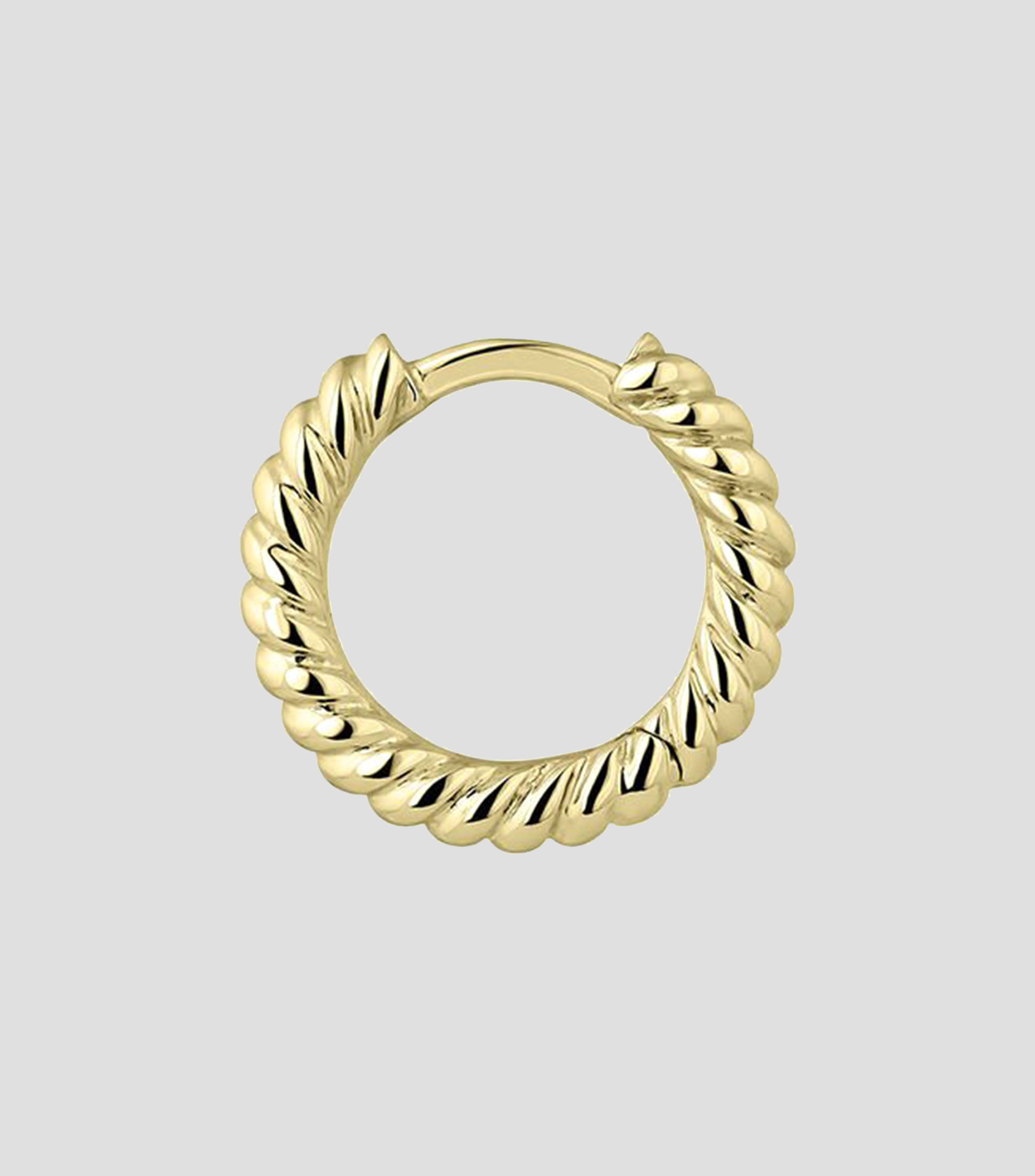 Arete en oro amarillo de 9 kilates en forma de aro Goldie Mujer