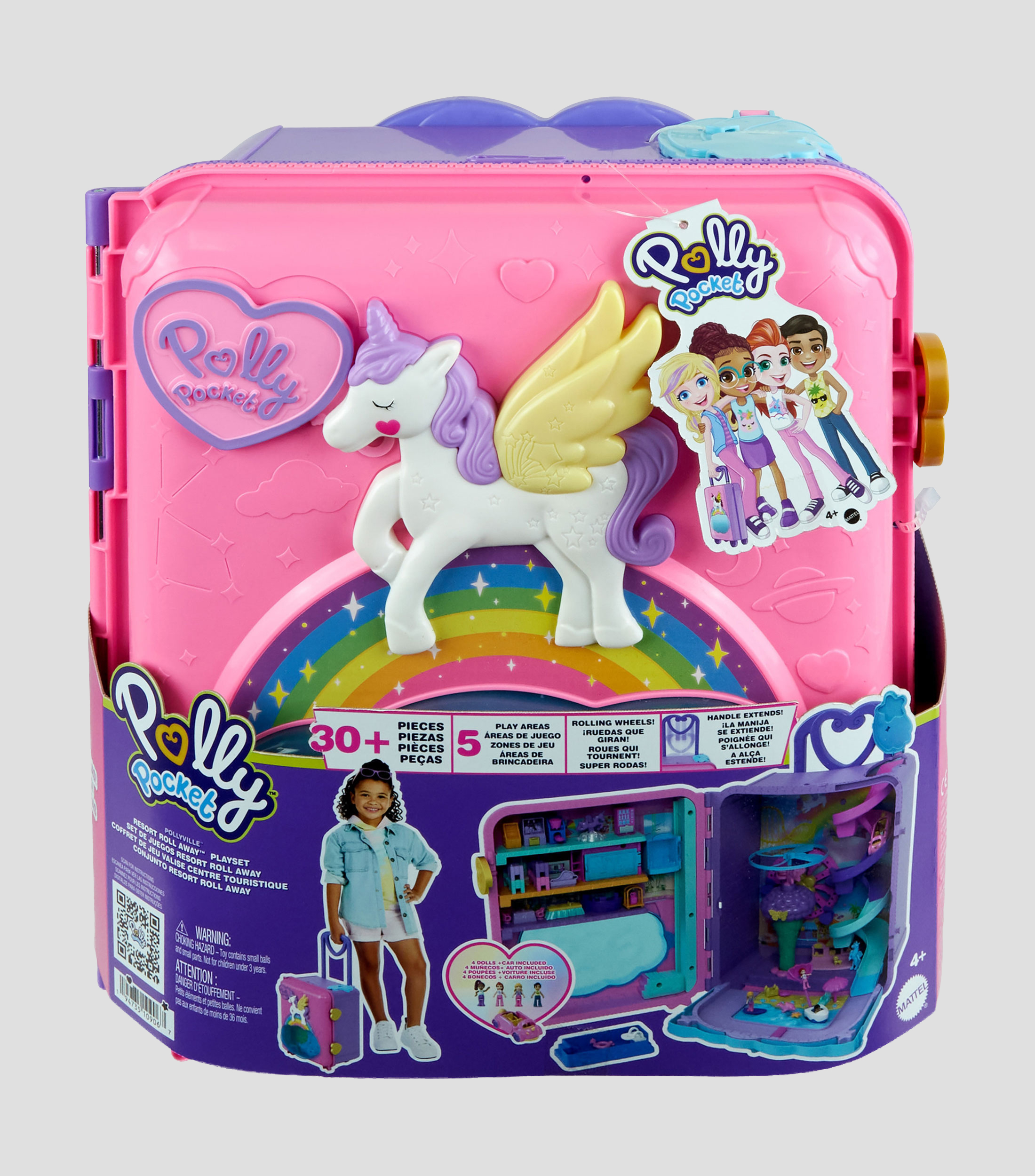 Polly Pocket Set de Juego Pollyville Resort Roll Away