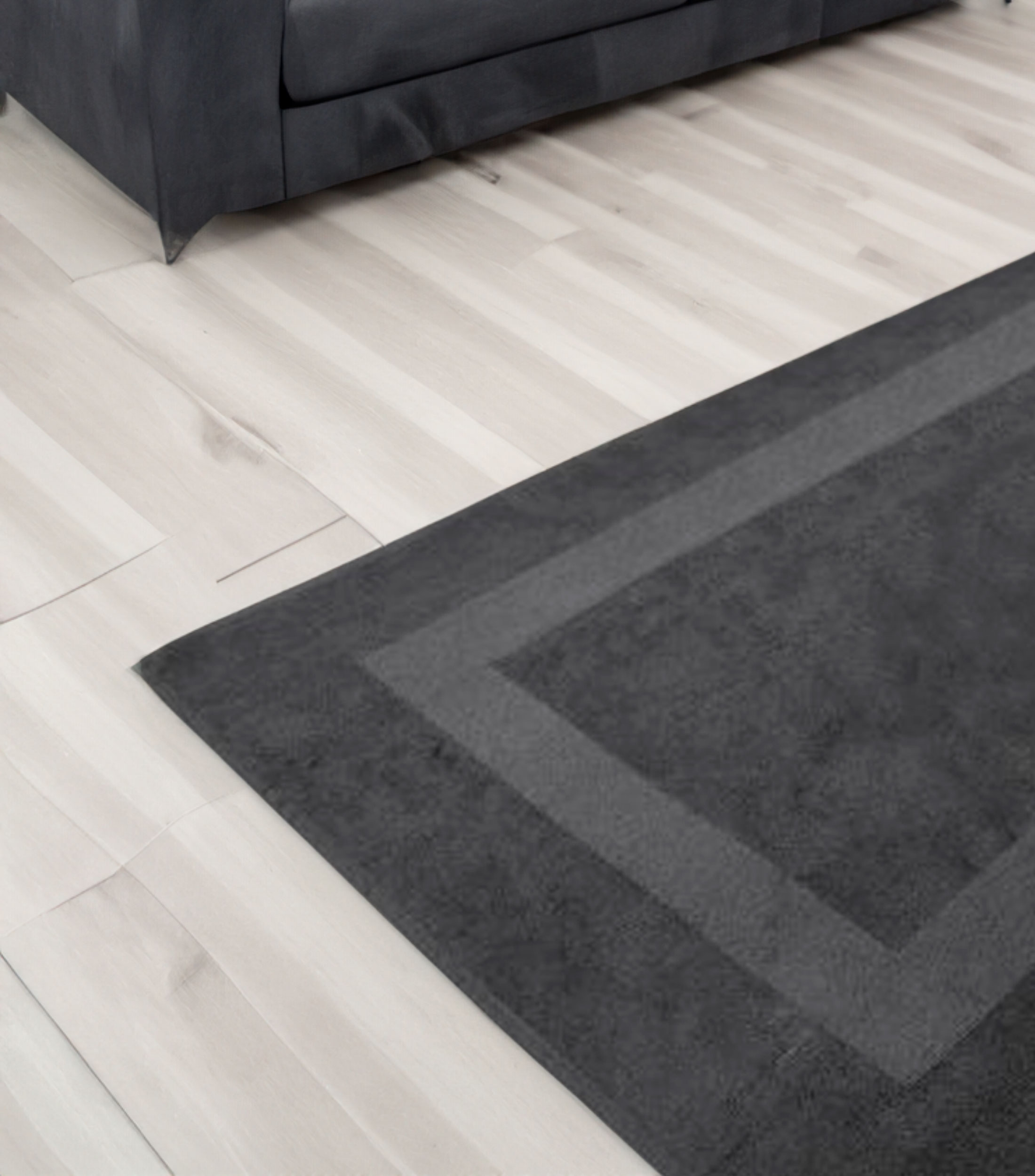 Tapete de baño Glam gris oscuro