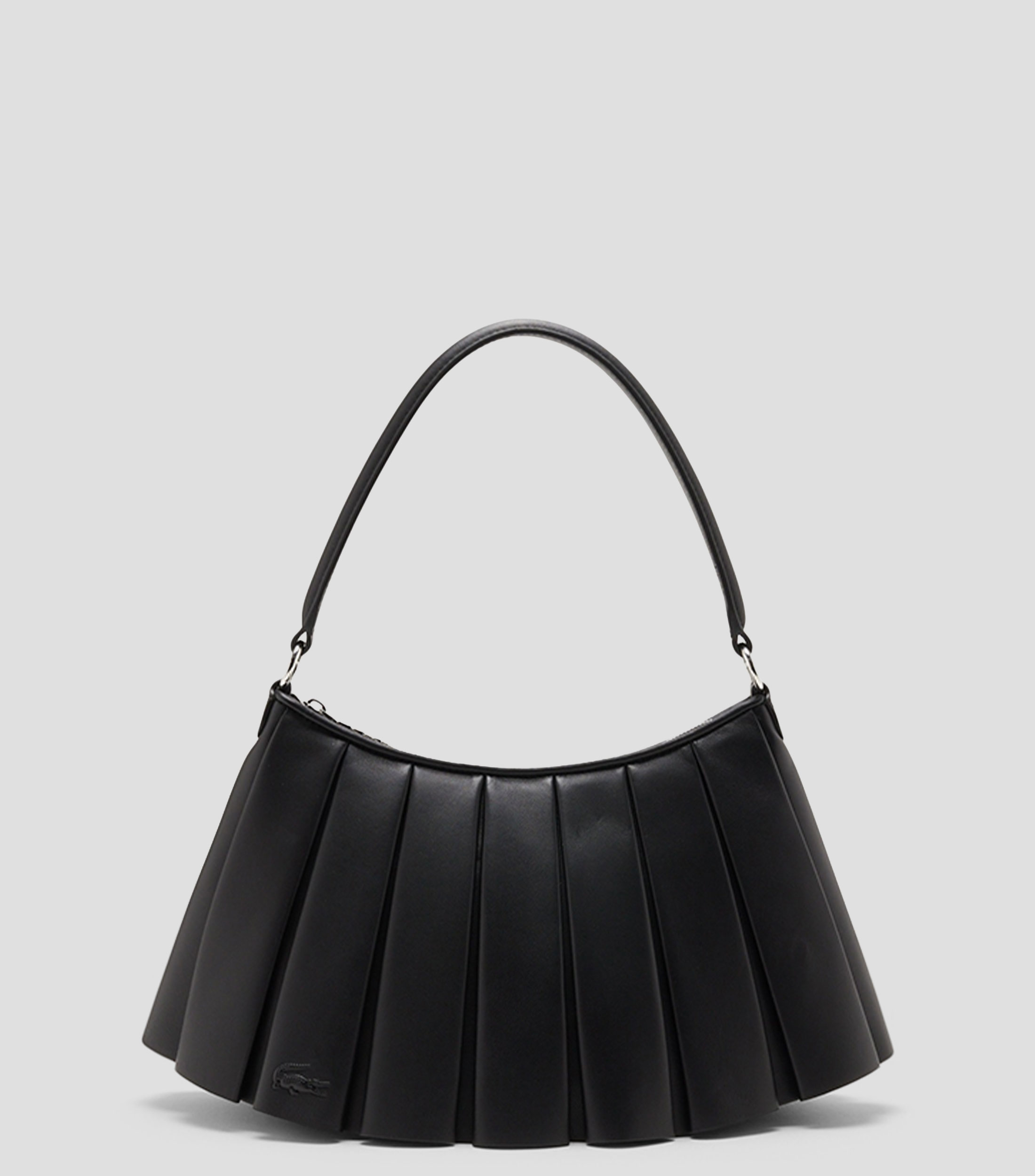 Bolsa shoulder lisa con detalle plisado Mujer
