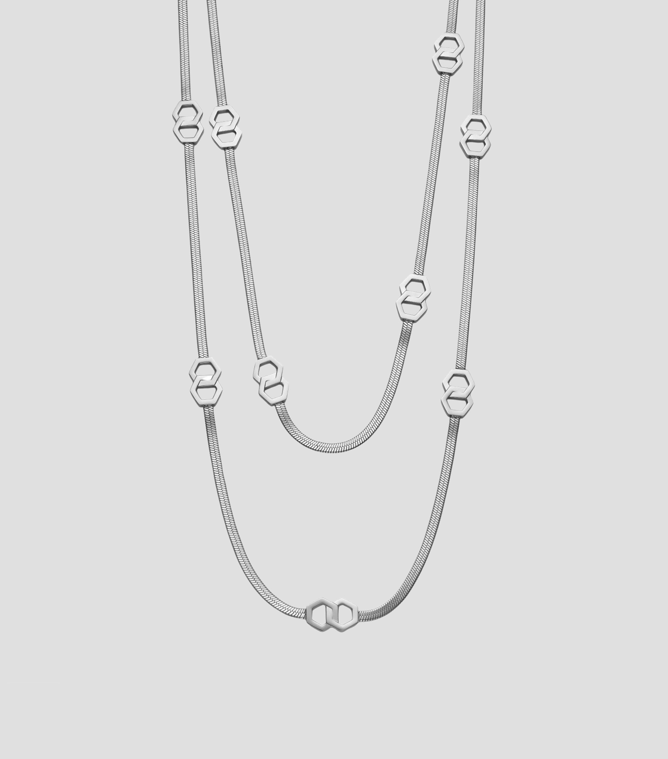 Collar doble Honeycomb Loop Mujer