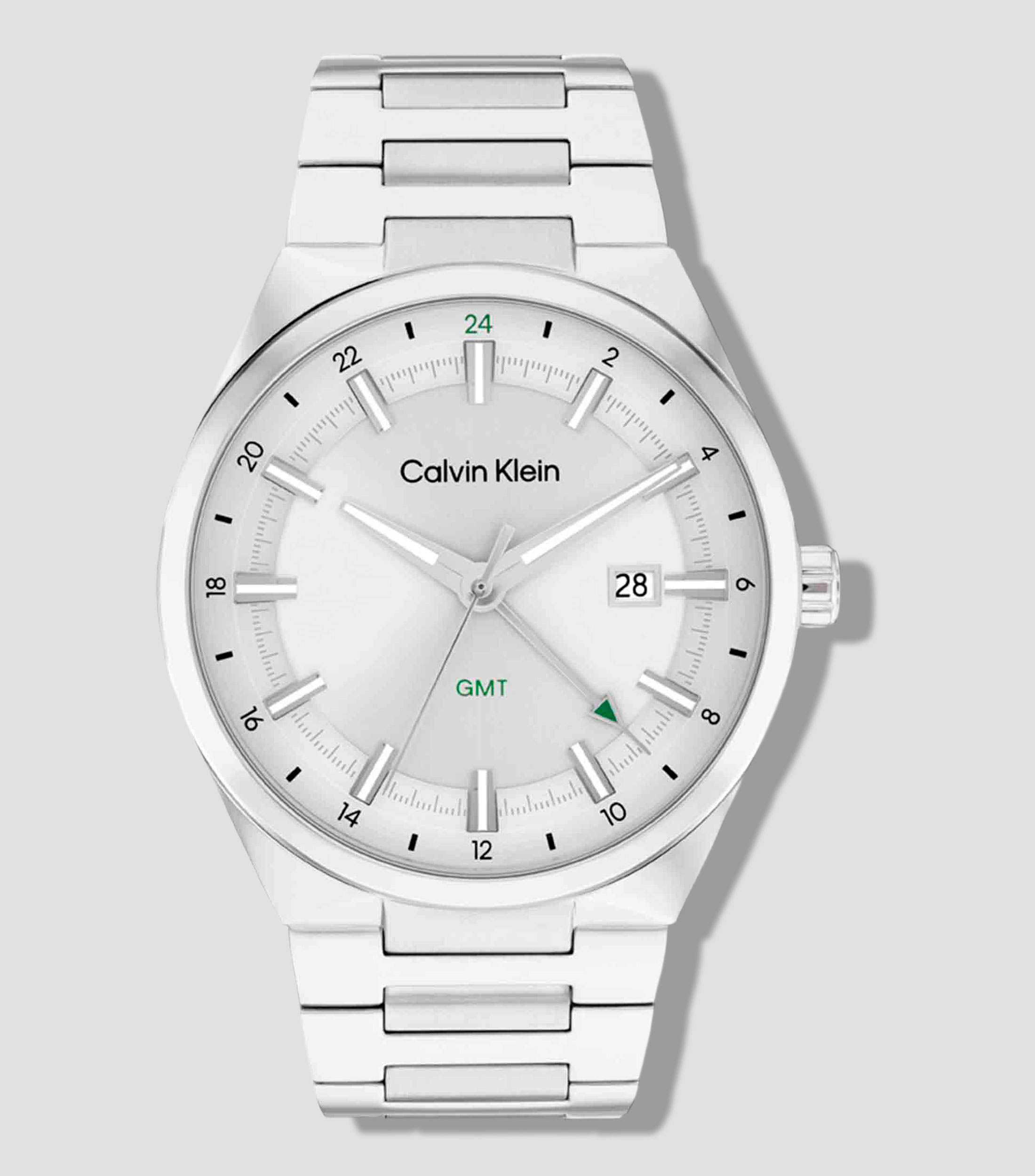 Reloj para Hombre Distinguish GMT casual plateado