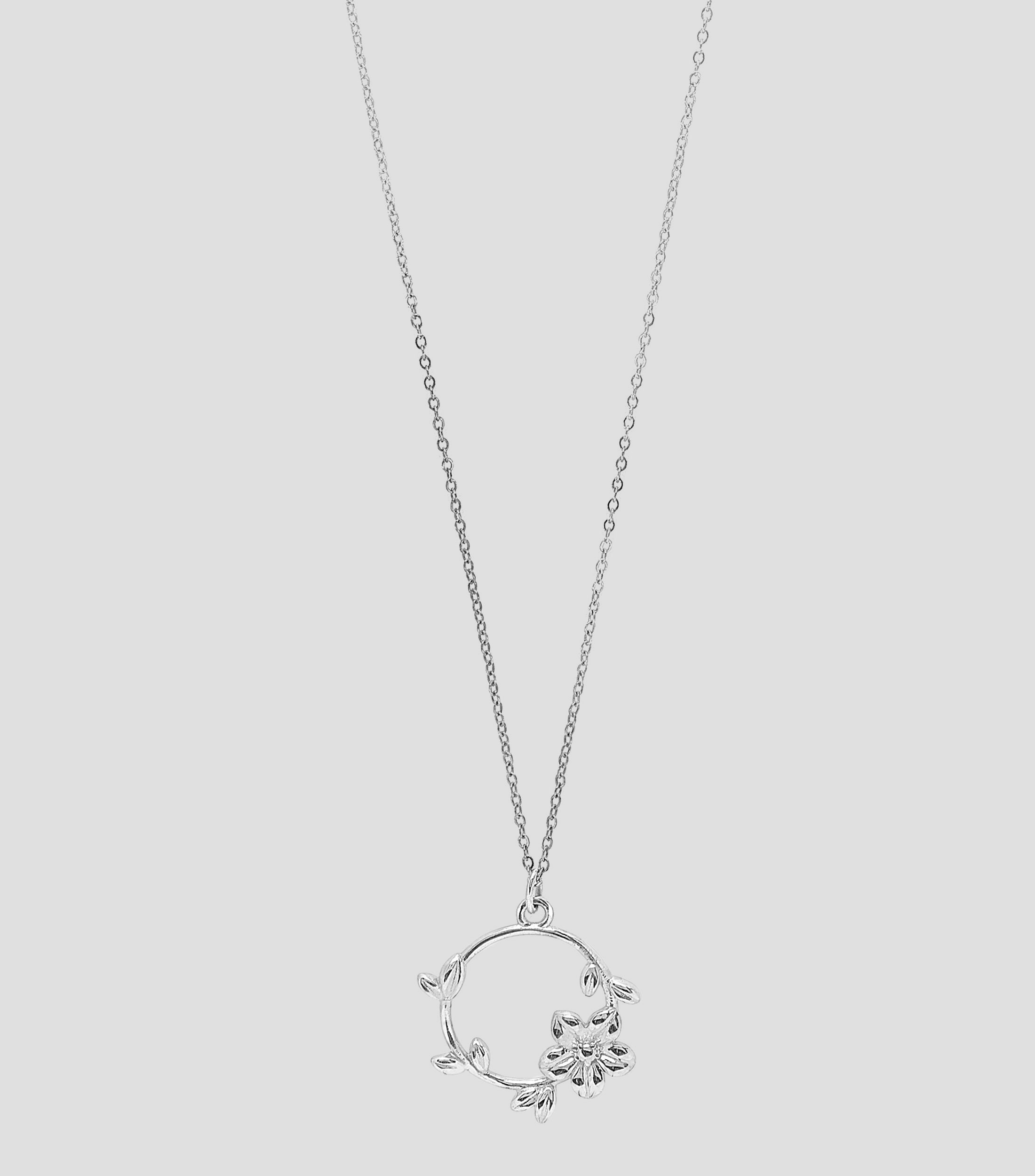 Dije con collar en plata .925 Mensaje de amor Mujer
