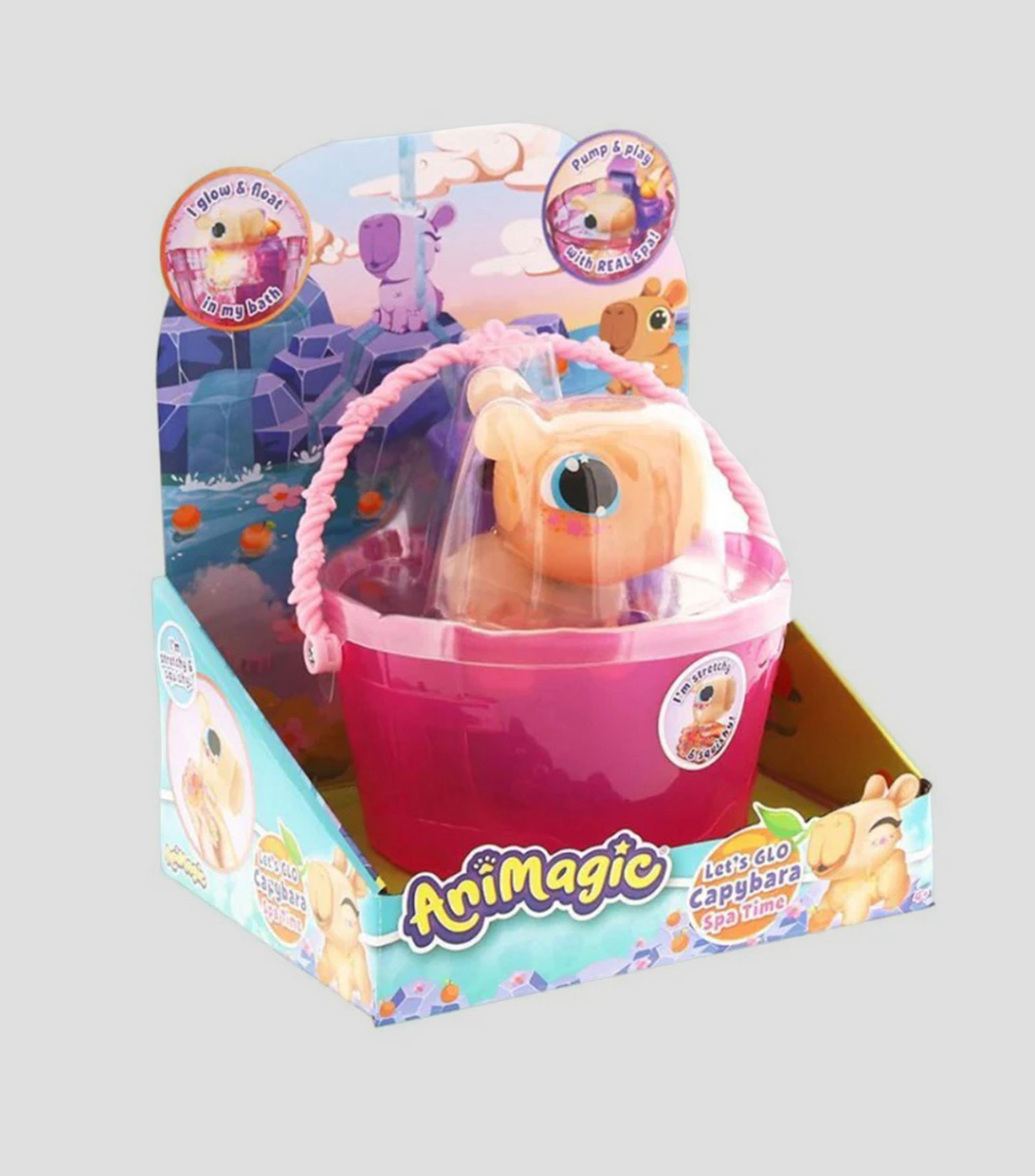 Playset, Animagic - Let's Glo Capybara: Spa Time