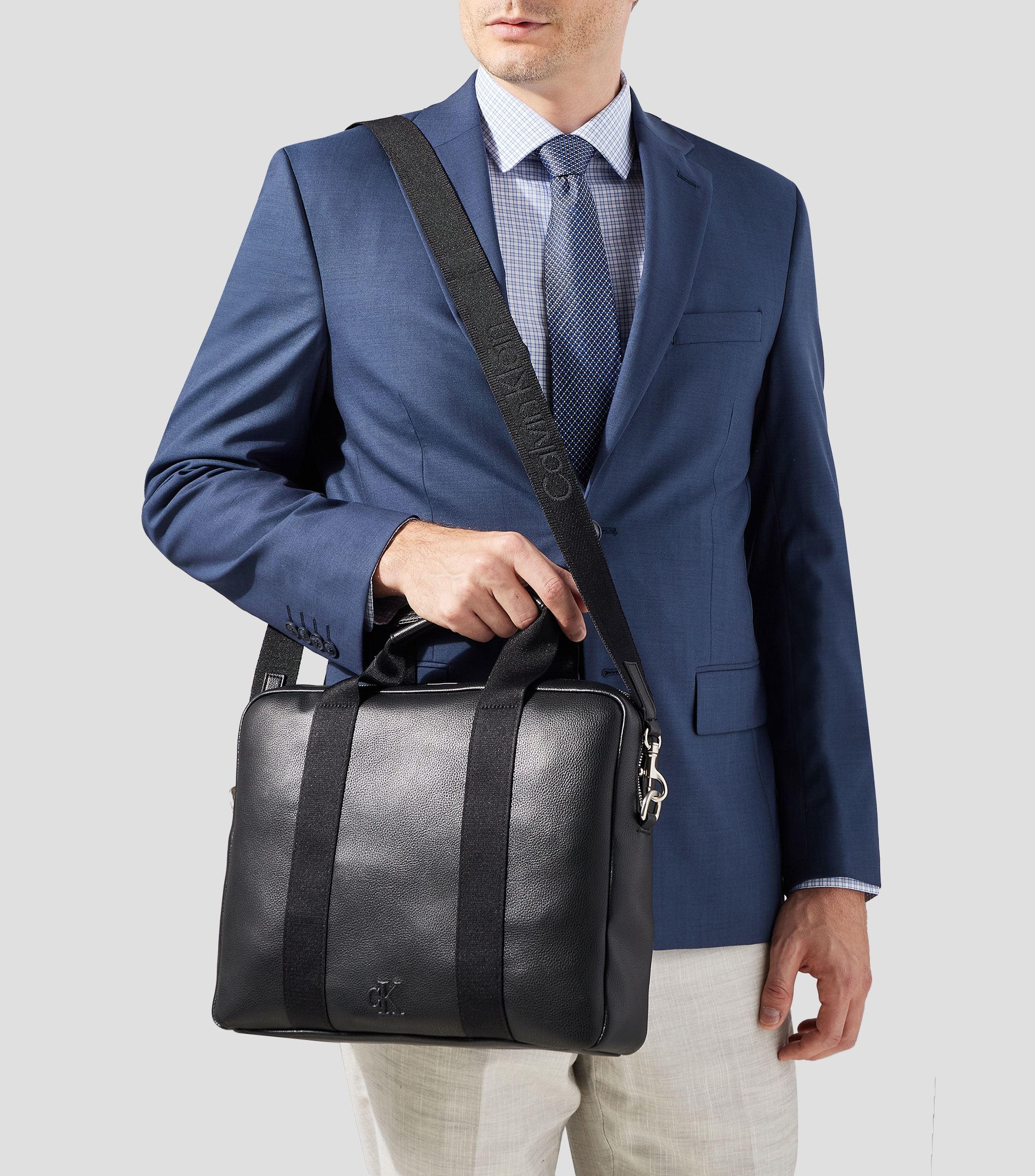Portafolio para computadora liso Hombre