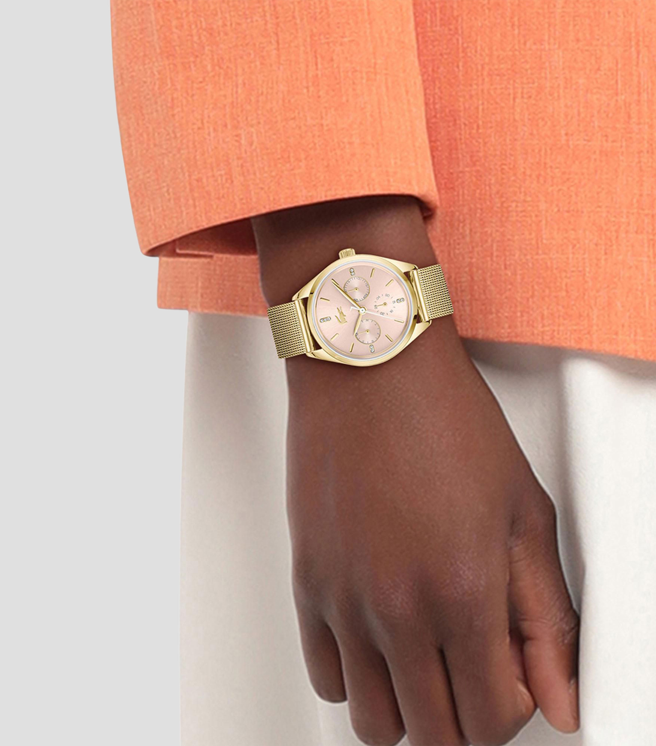 Reloj para Mujer Atena Casual Rosa, Dorado
