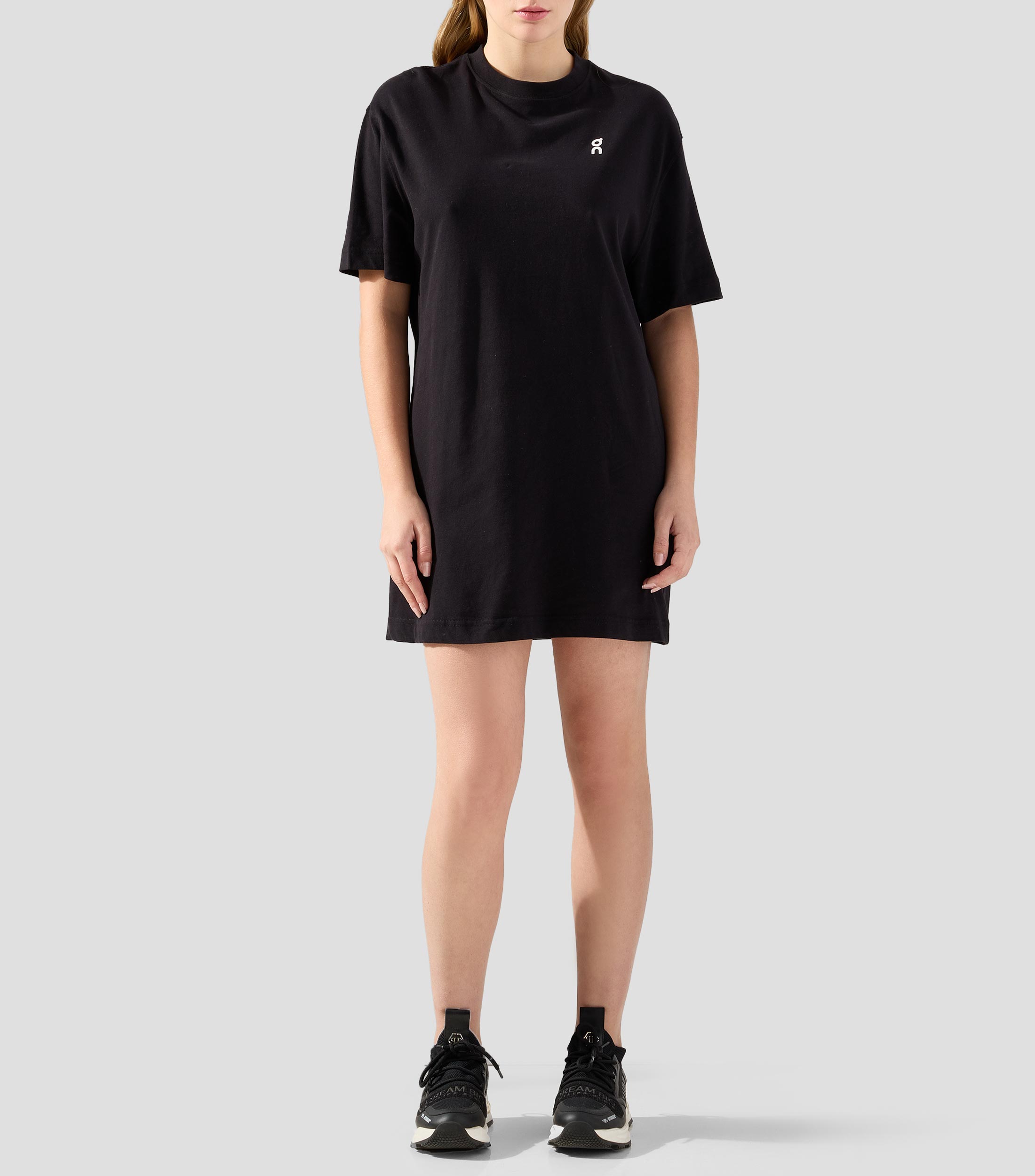 Vestido corto para entrenamiento liso manga corta Mujer