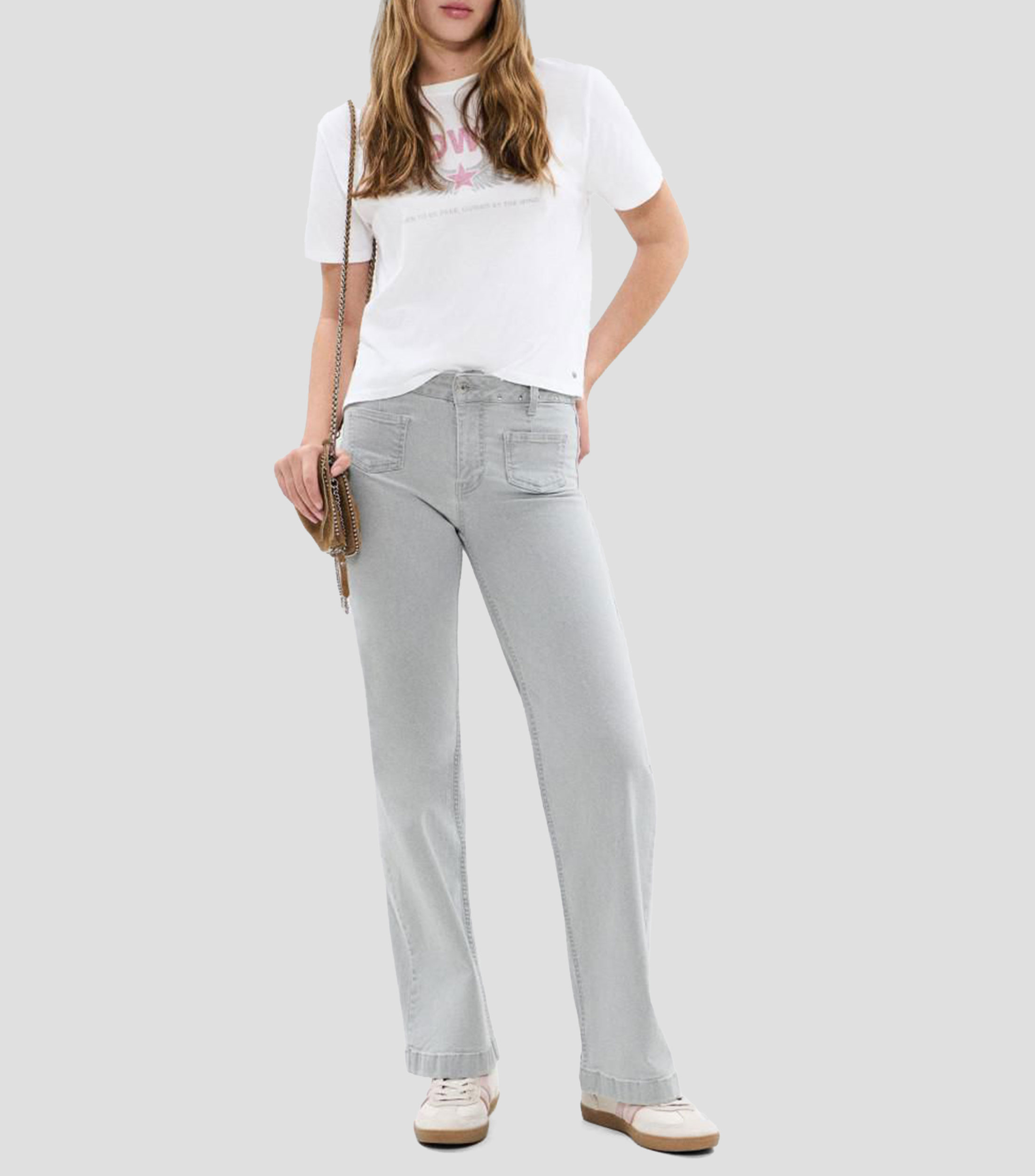Jeans culotte recto Mujer