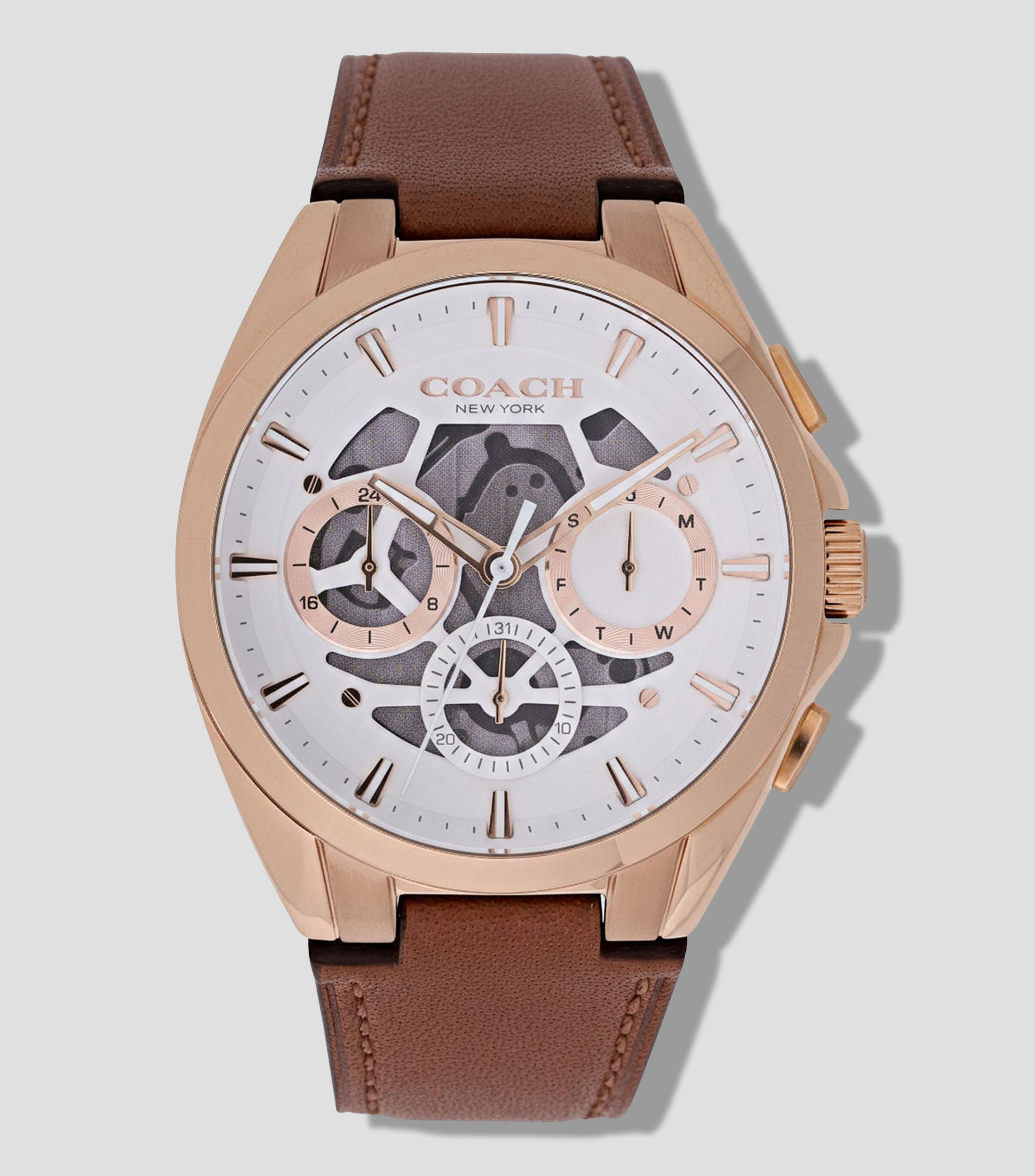 Reloj para Hombre Jackson Deportivo Blanco, Café