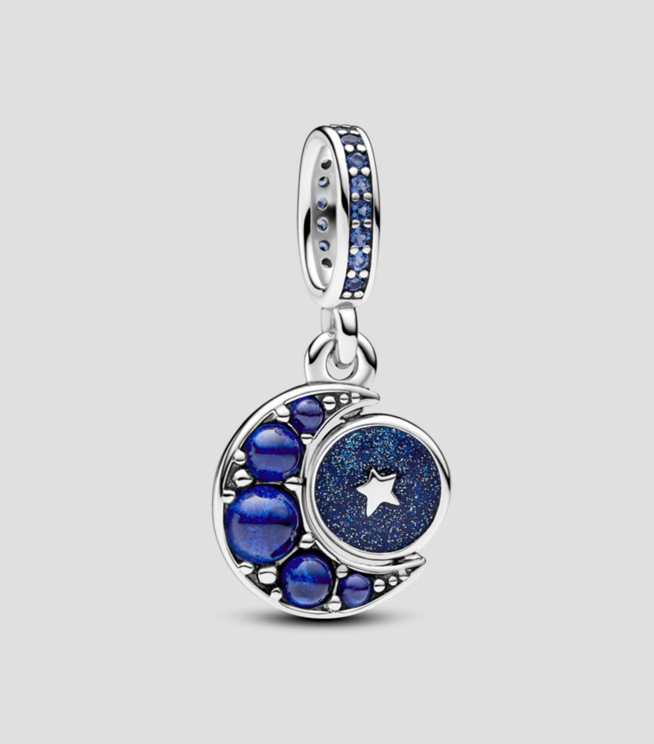 Charm giratorio luna creciente brillante en plata Pandora Moments Mujer