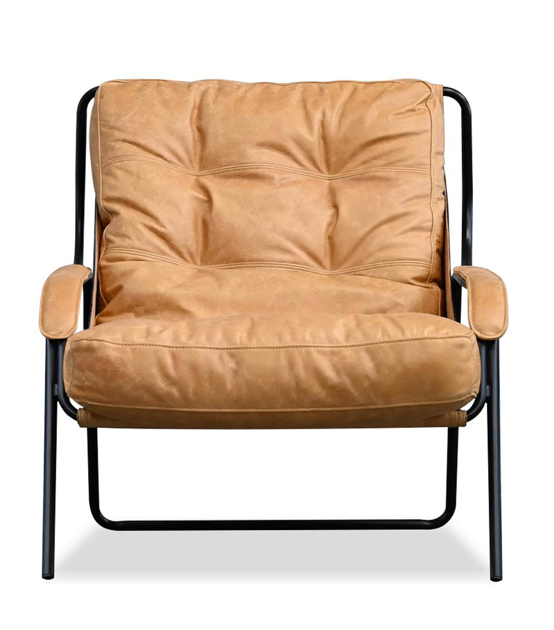 Sillon Lounge Breuer Antique Rum - Cuero Camel