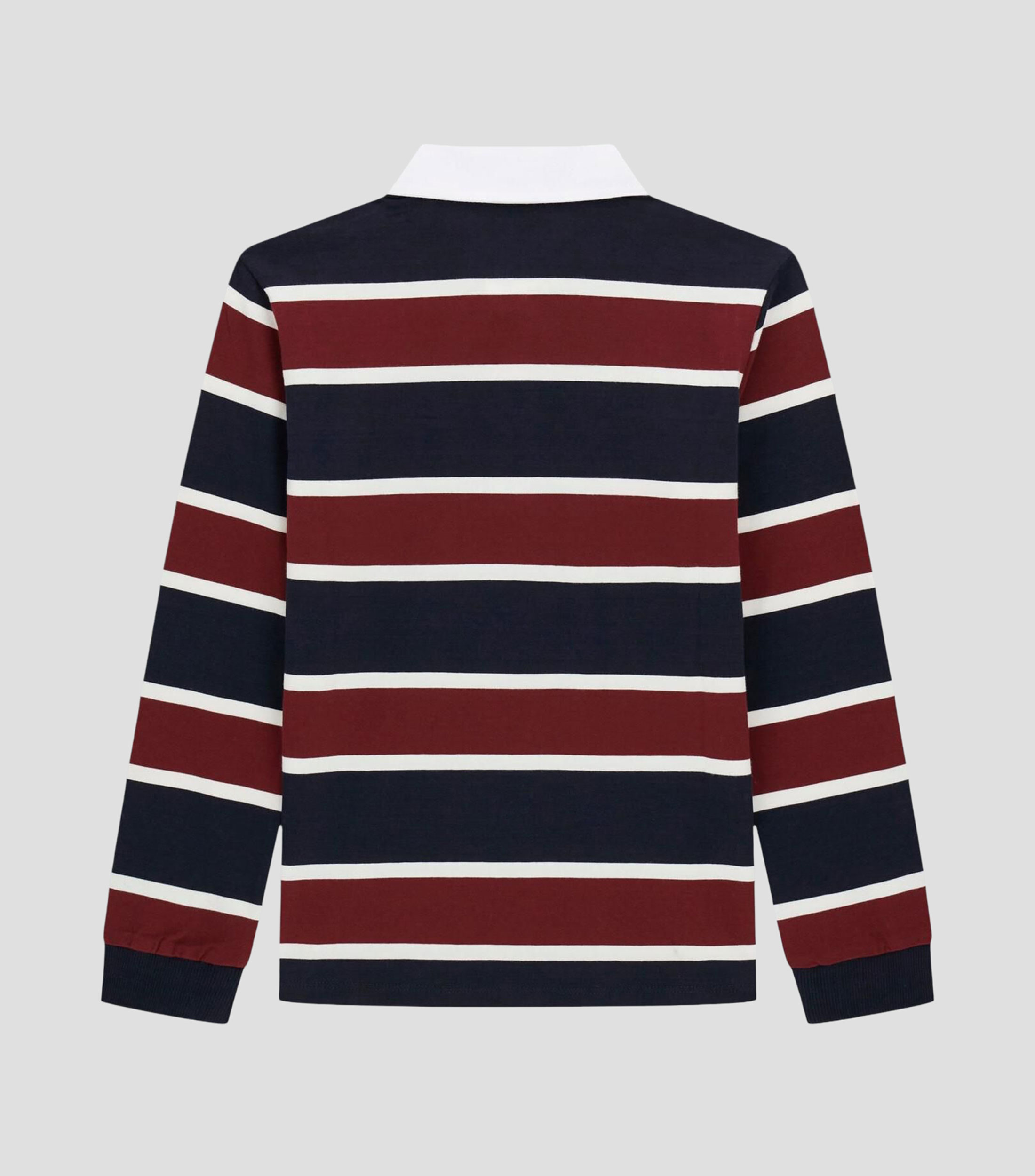 Playera tipo Polo manga larga con rayas Niño