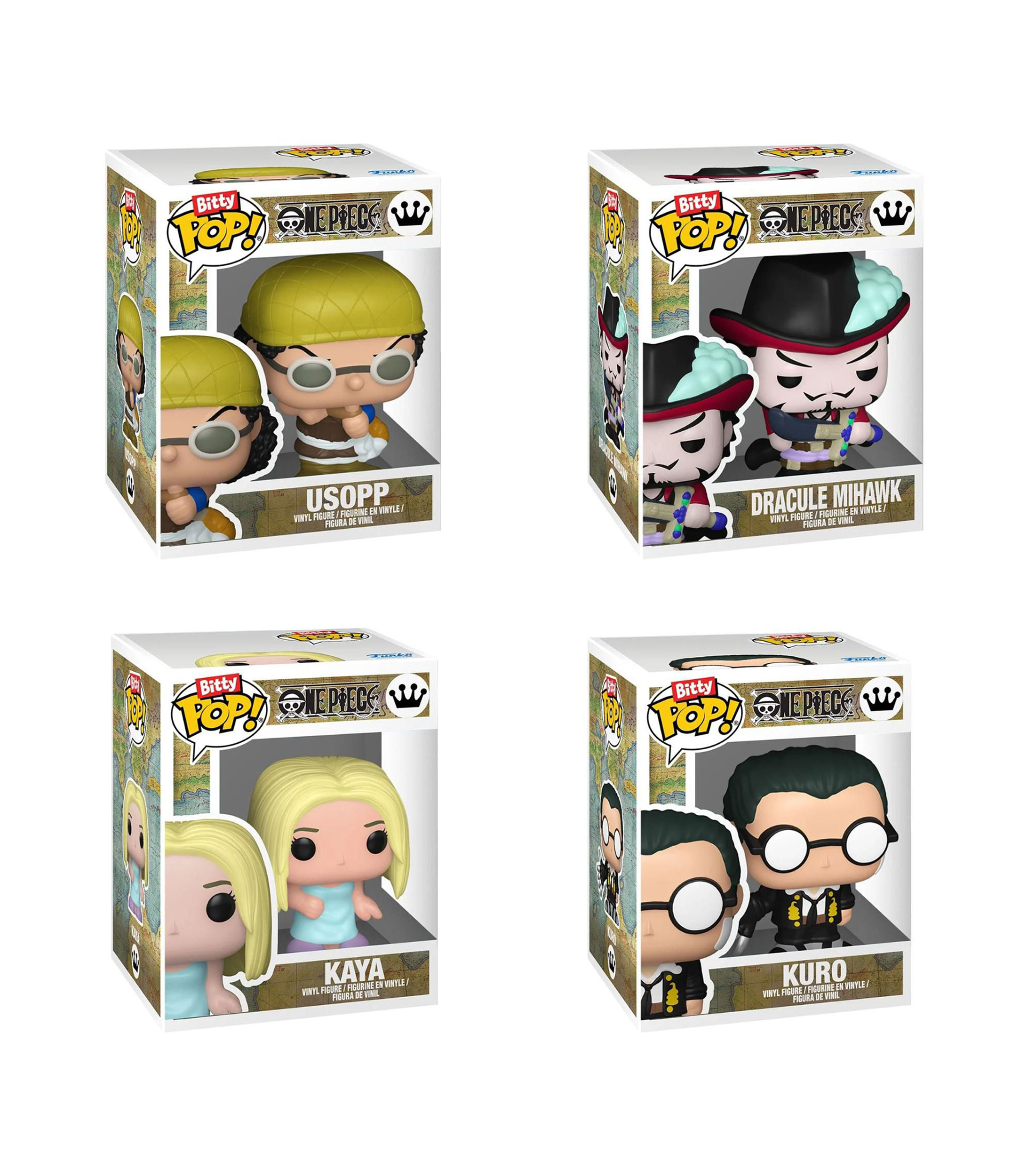Funko Bitty Pop One Piece 4 Pack
