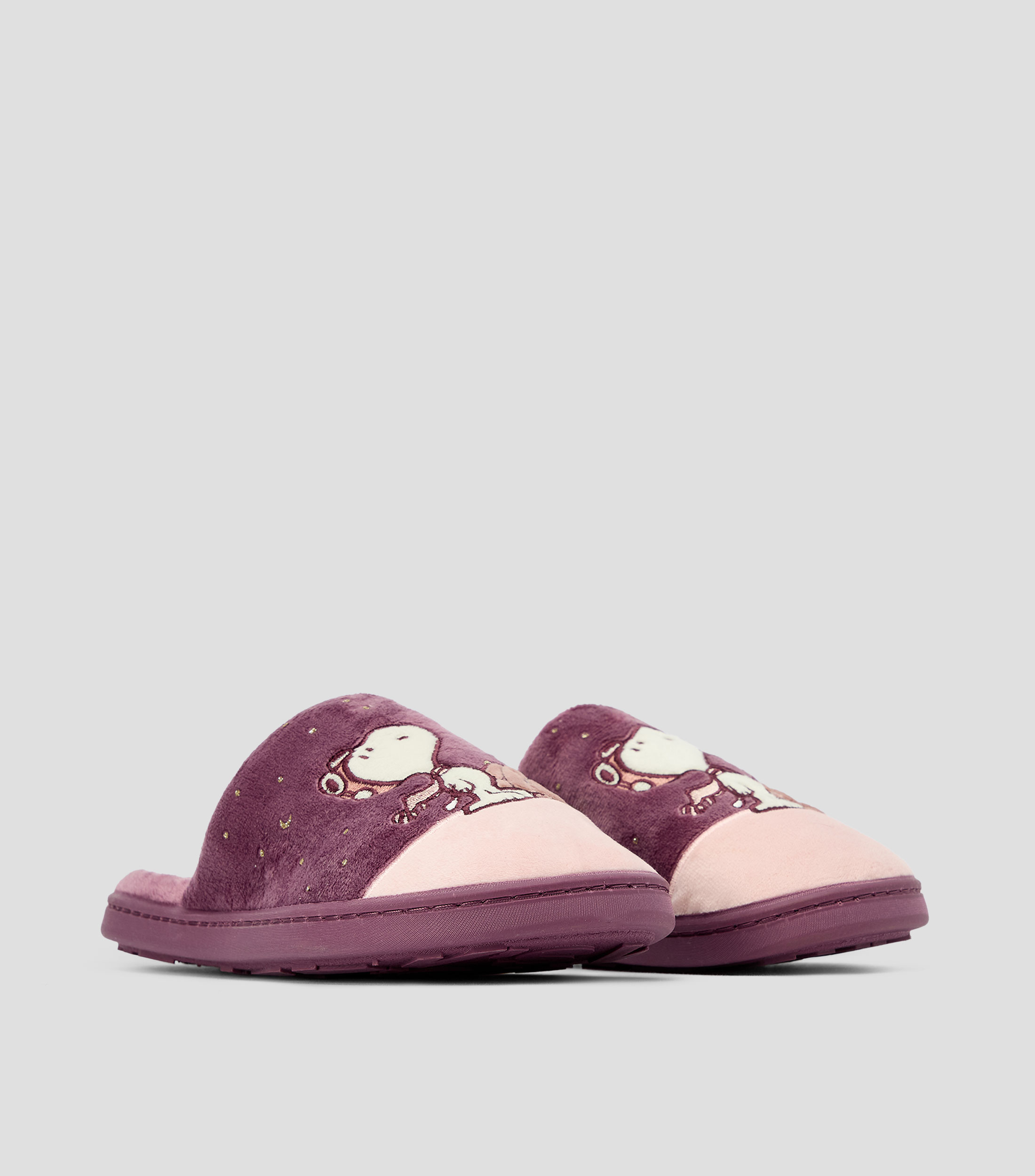 Pantuflas Snoopy estampadas Mujer