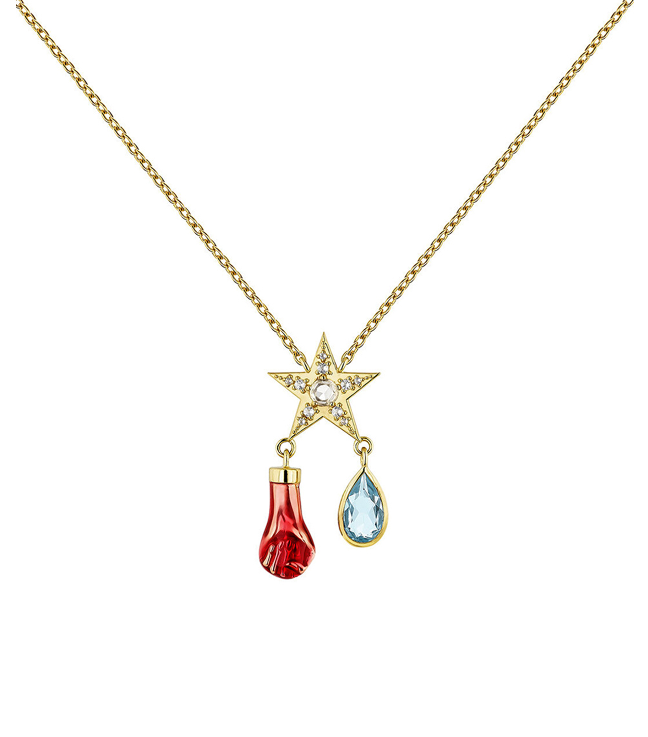 Collar De Latón Color Oro Rosa | Emporio