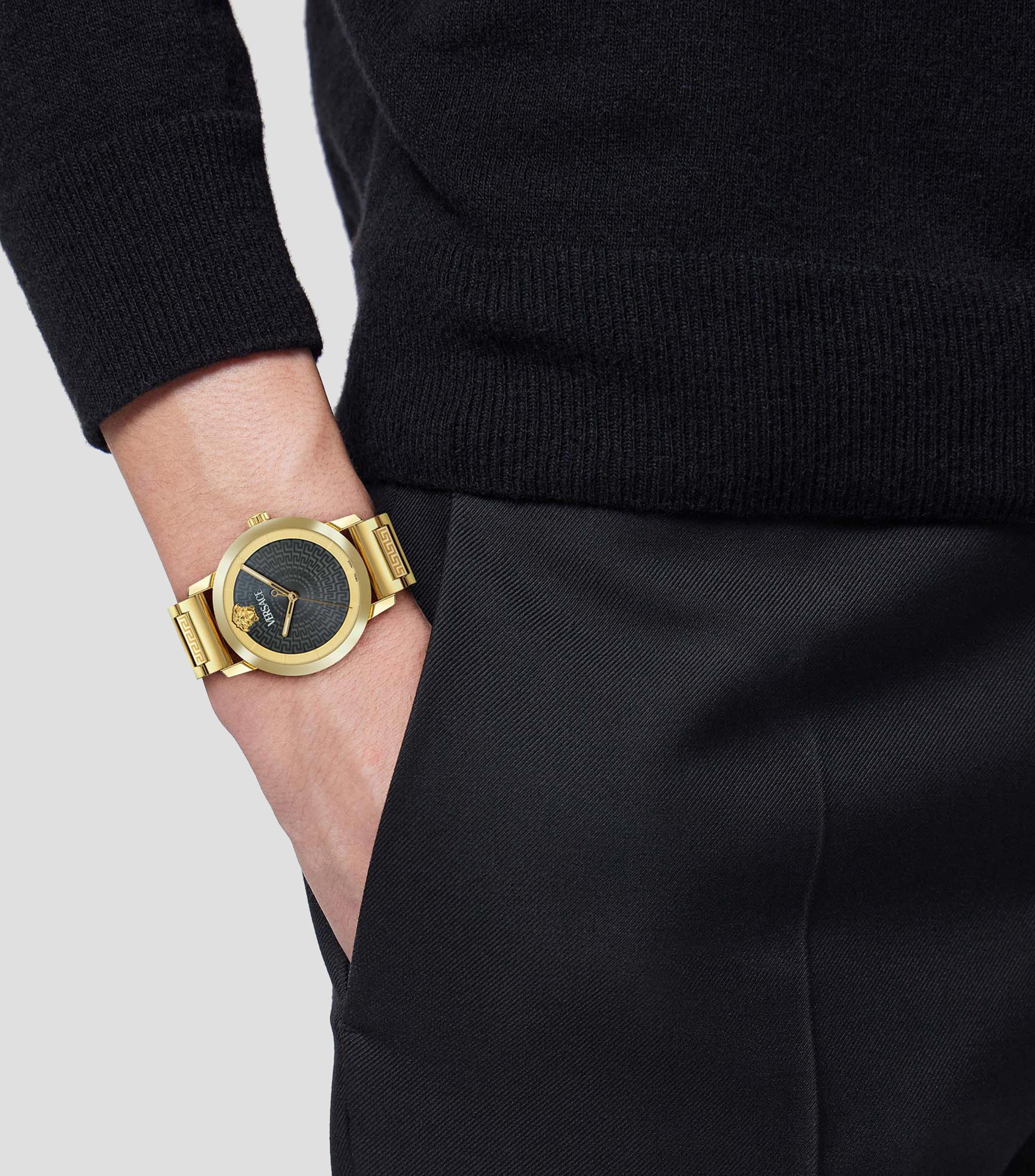 Reloj para Hombre V-Helix de Vestir Gris, Dorado