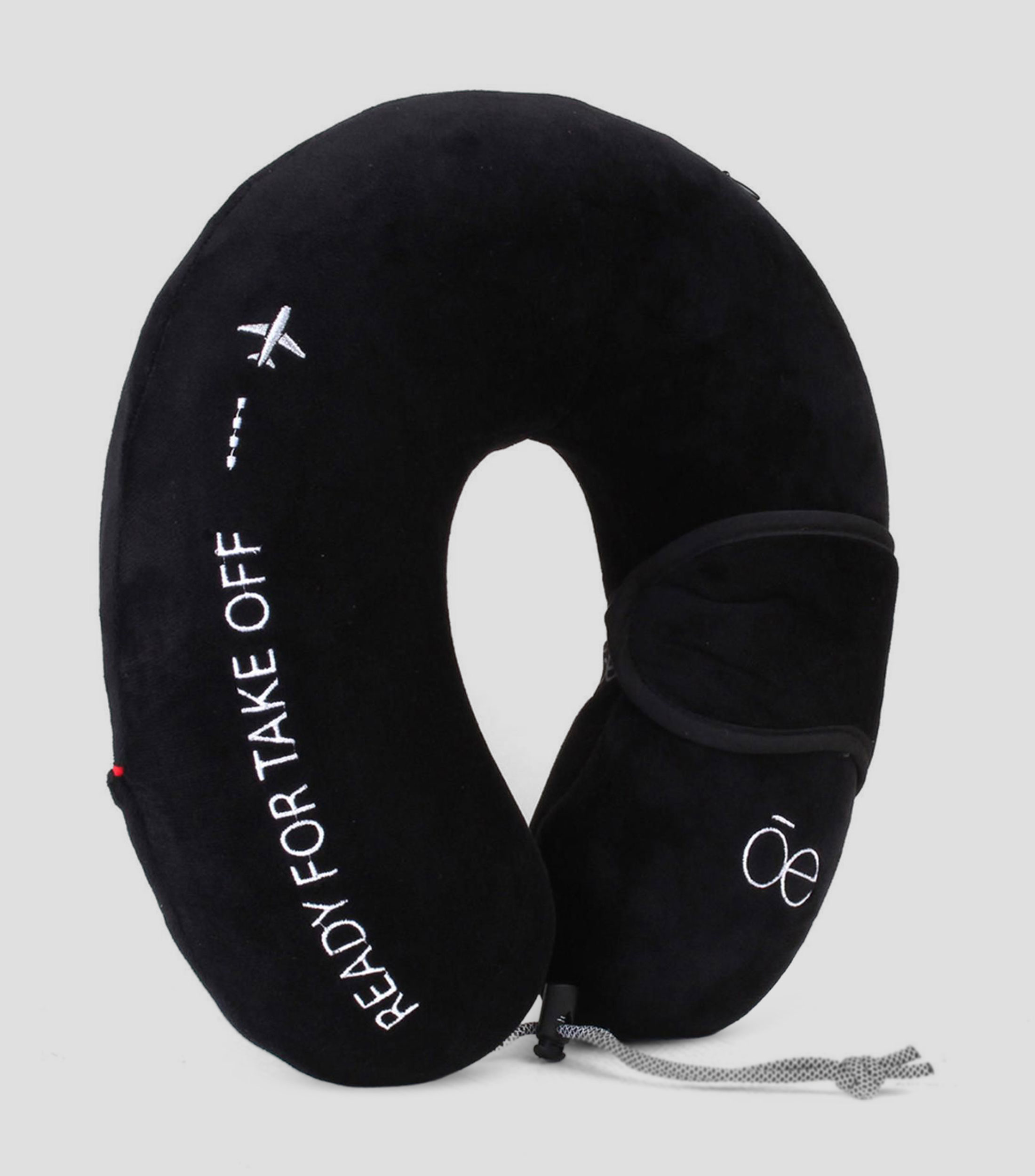 Almohada de viaje Memory Foam Firme Negro
