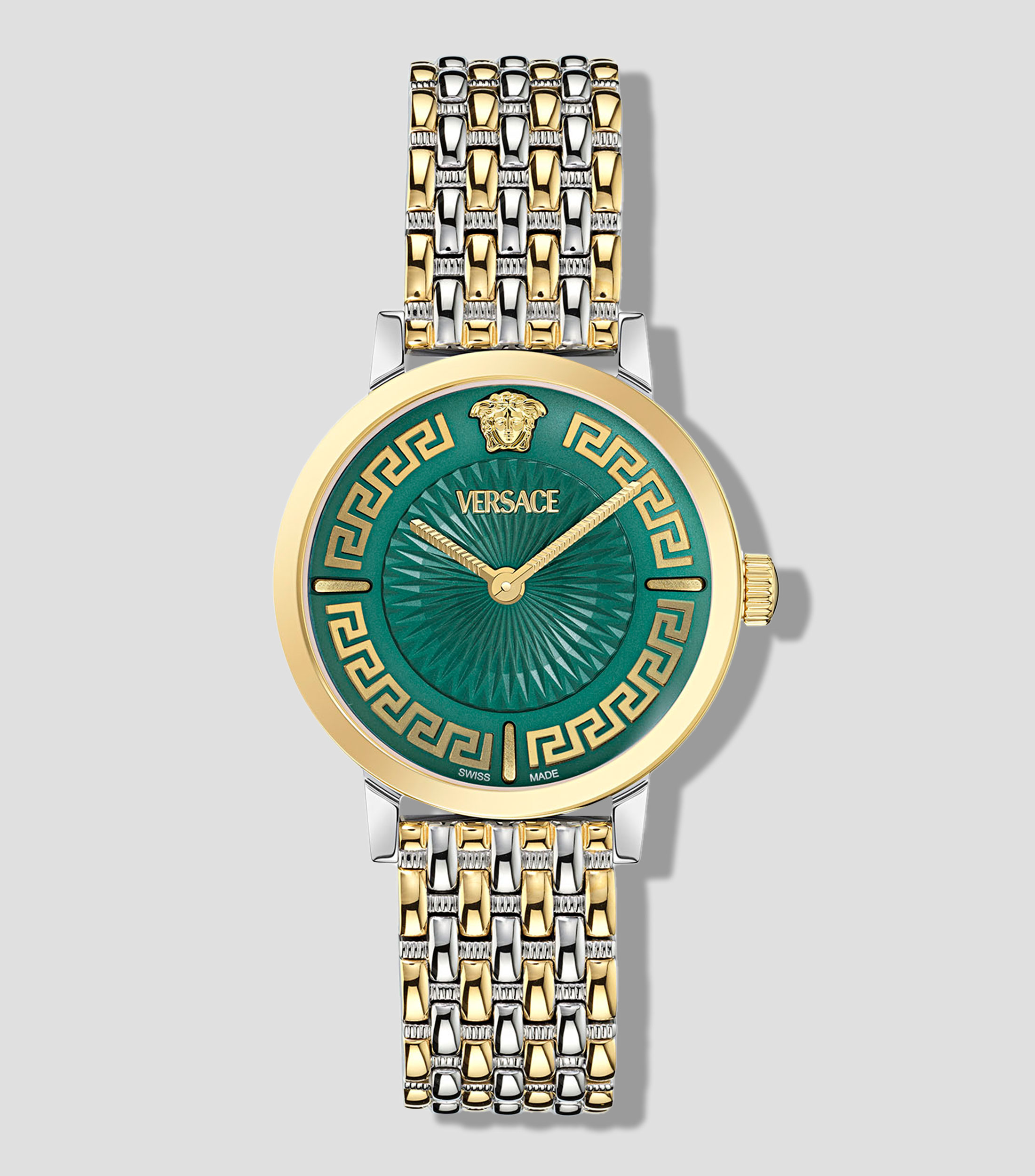 Reloj para Mujer Greca Fortuna Casual, Dorado, Plateado