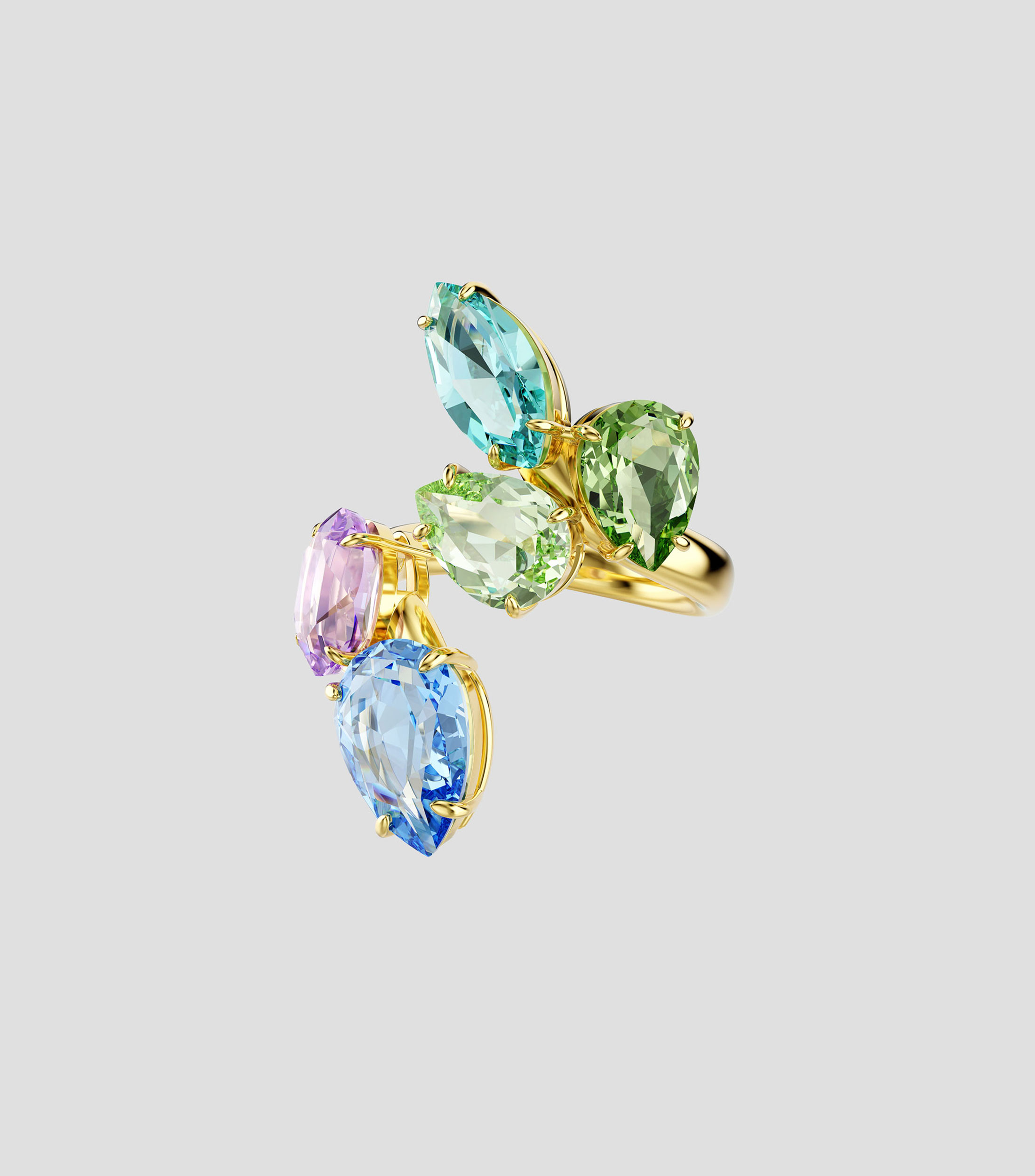 Anillo con cristales Mujer