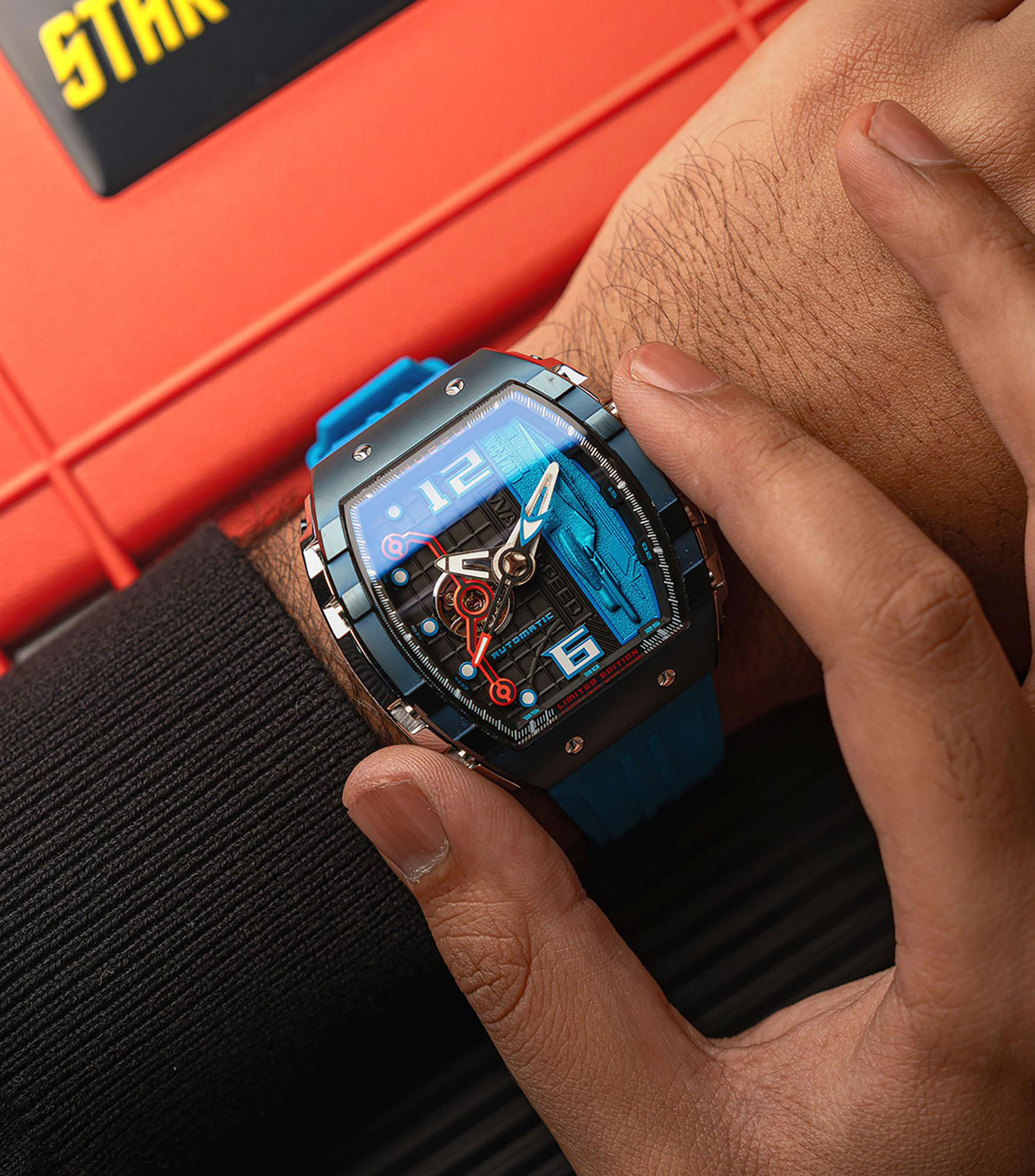 Reloj Unisex Magellan Edición Especial Negro, Azul